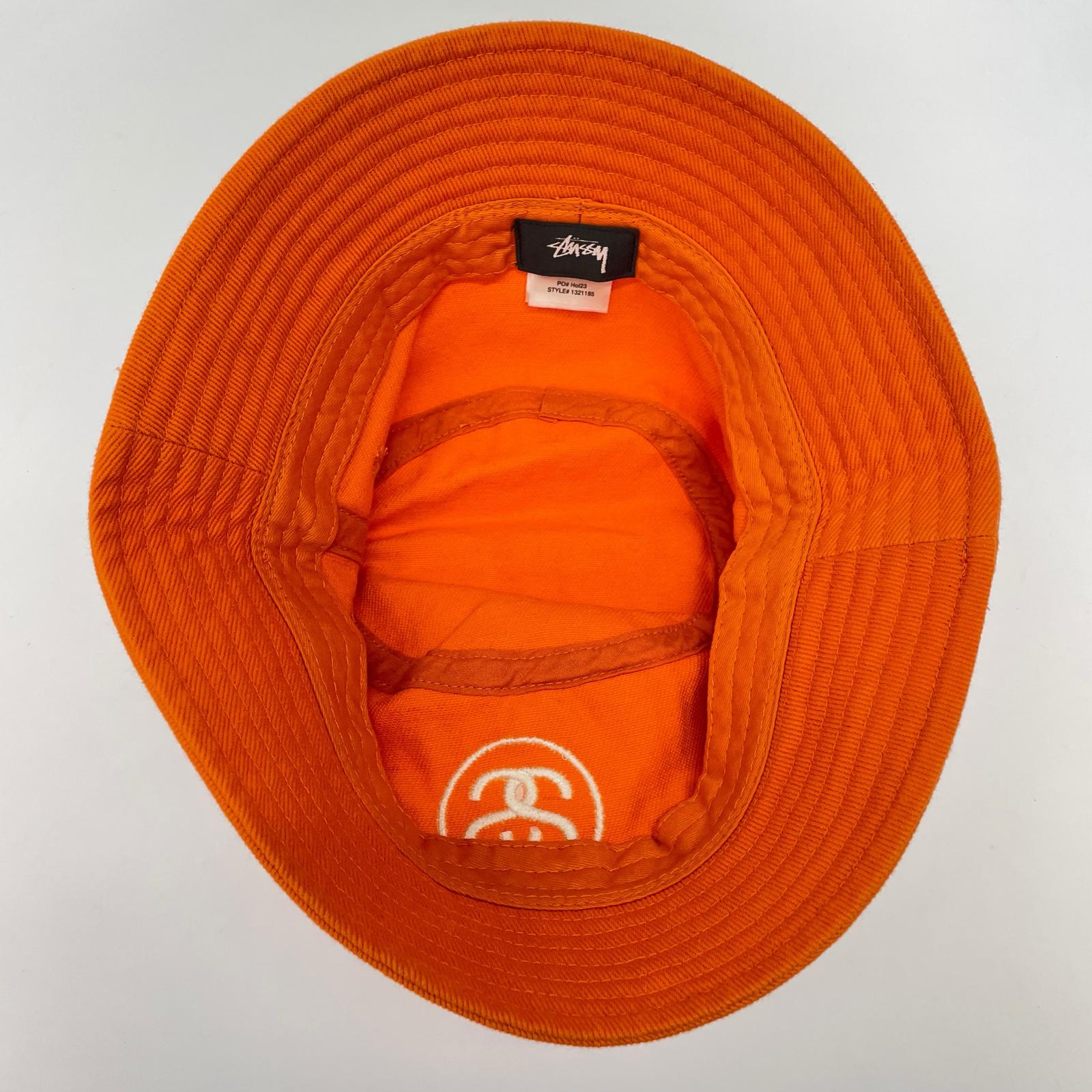ハット STUSSY ロゴバケットハット オレンジ オレンジ