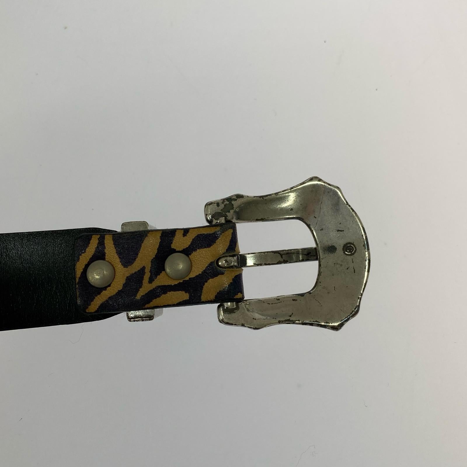 その他アクセサリー TOGA ダブルバックル　ベルト　ゼブラ