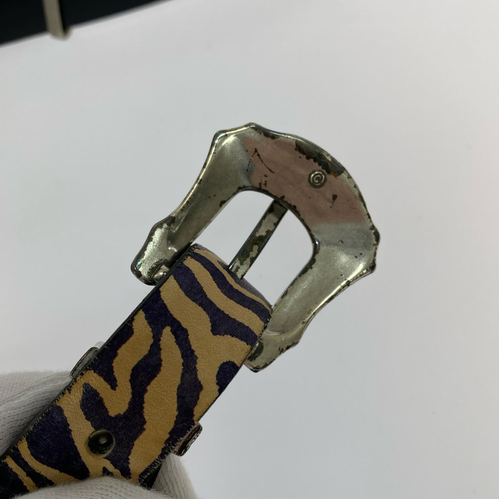 その他アクセサリー TOGA ダブルバックル　ベルト　ゼブラ
