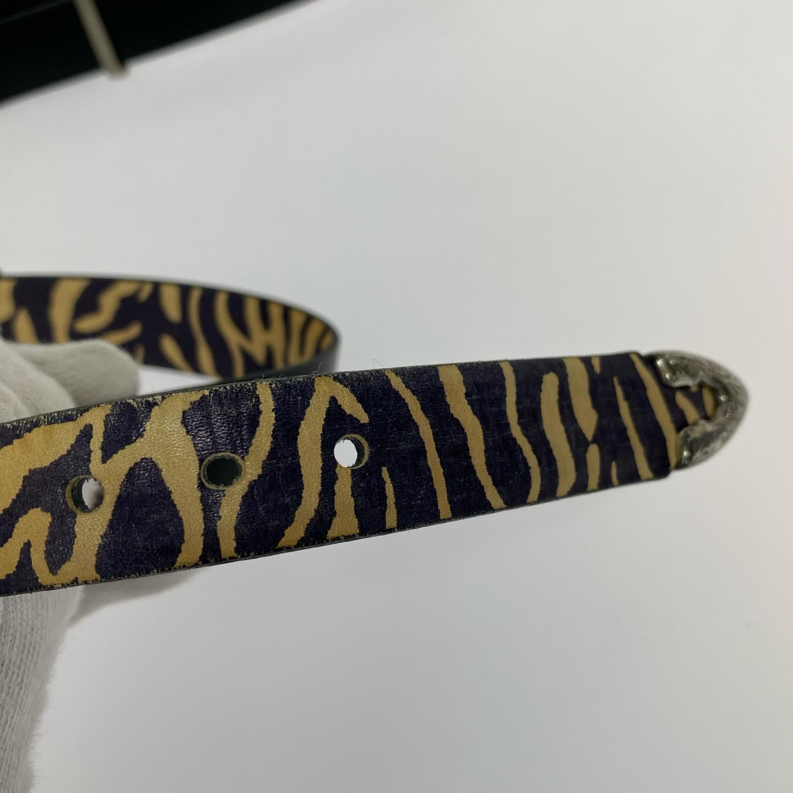 その他アクセサリー TOGA ダブルバックル　ベルト　ゼブラ