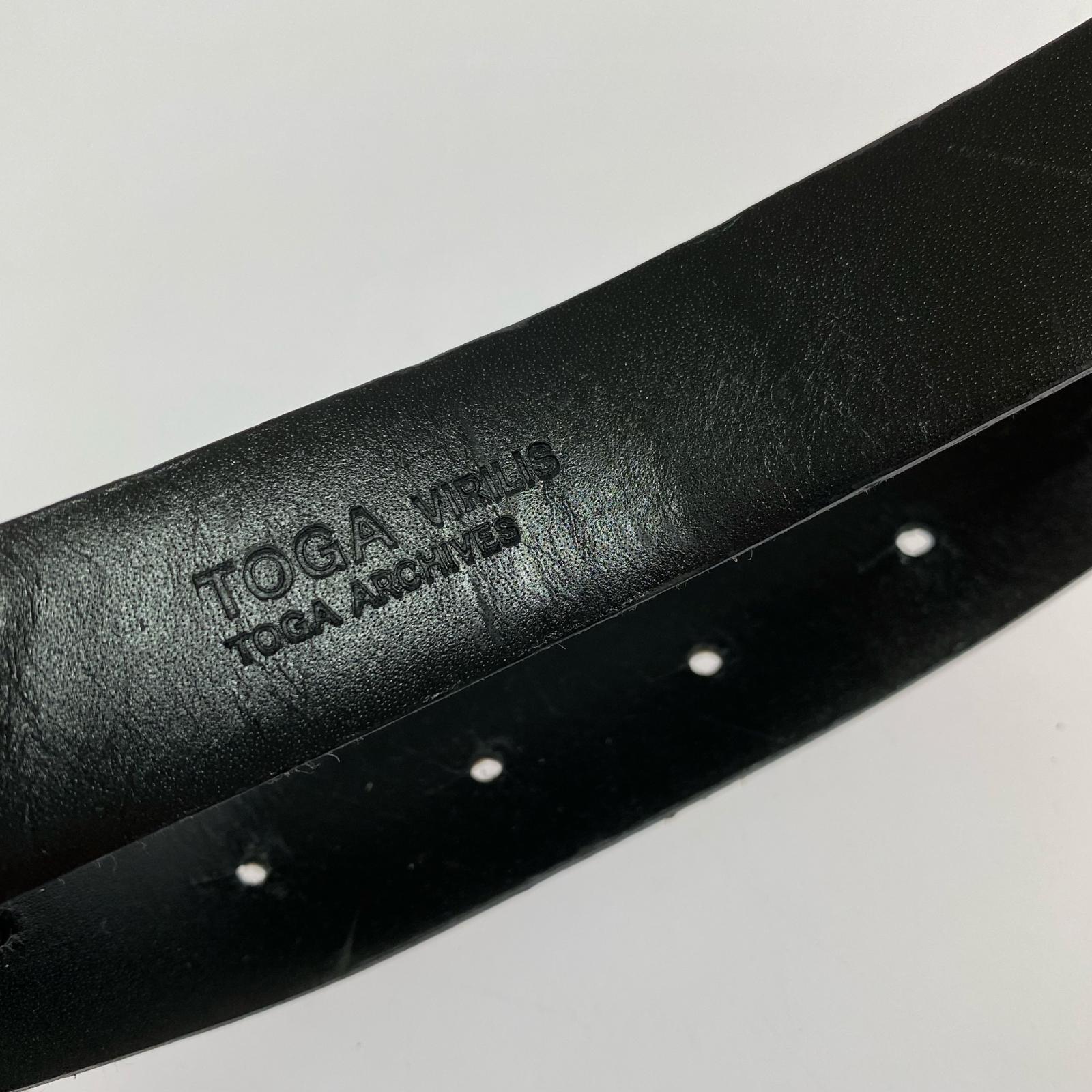 その他アクセサリー TOGA ダブルバックル　ベルト　ゼブラ