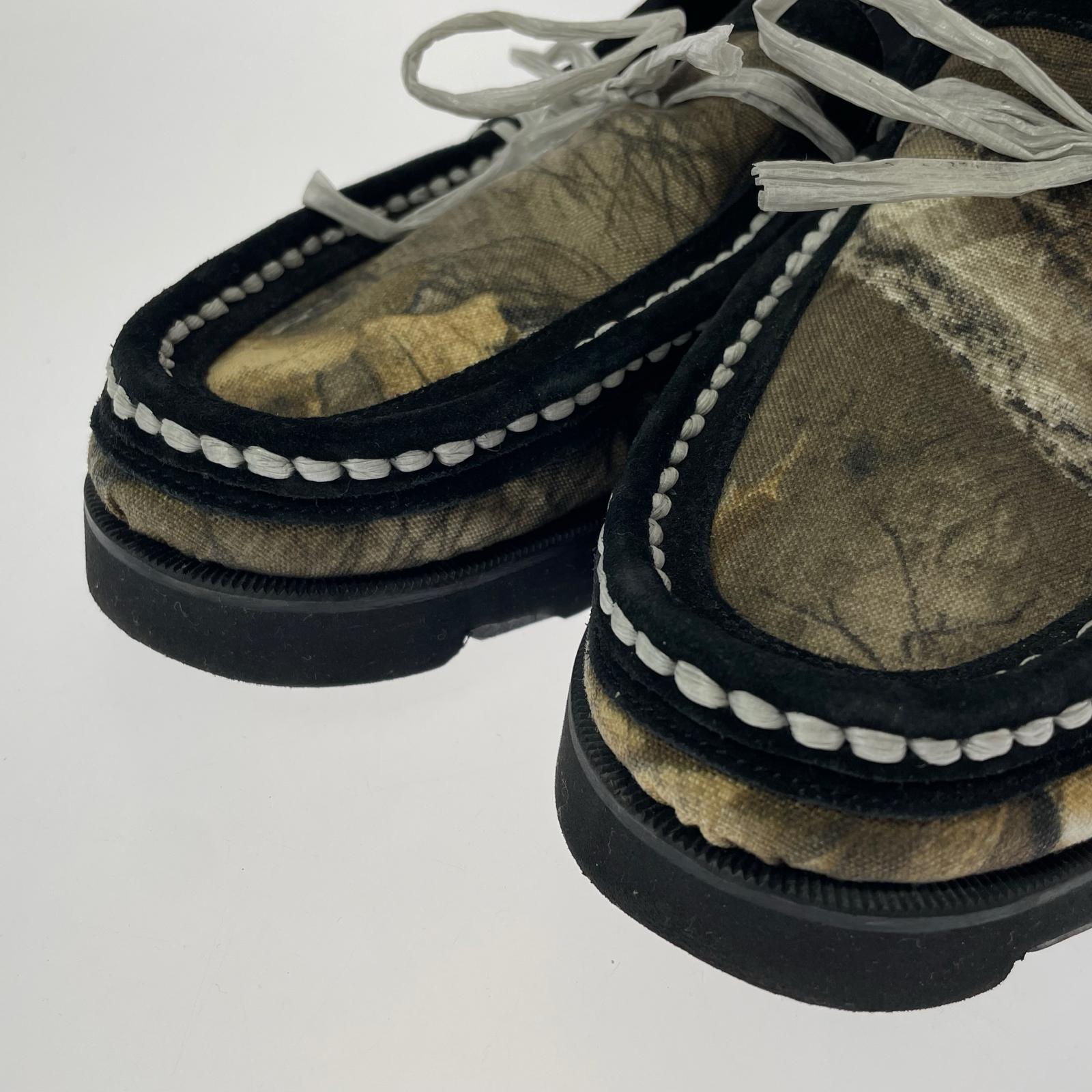 シューズ GETTRY別注 CAMO 迷彩 ローファ カーキ (27.0cm) 27cm (US9 UK8 1/2 EU44)