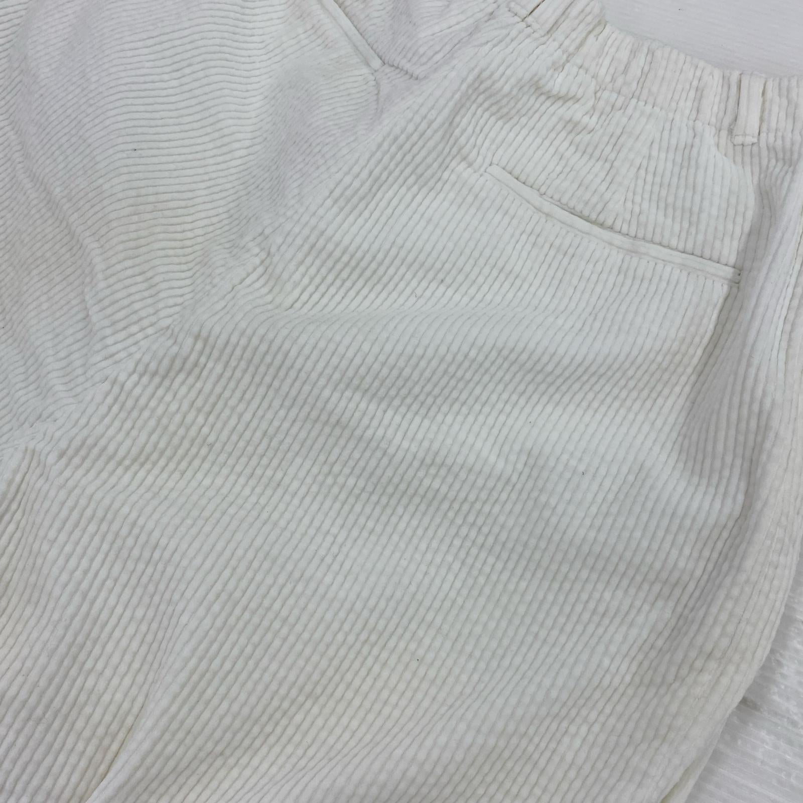 パンツ コーデュロイ 白 (S) S ホワイト