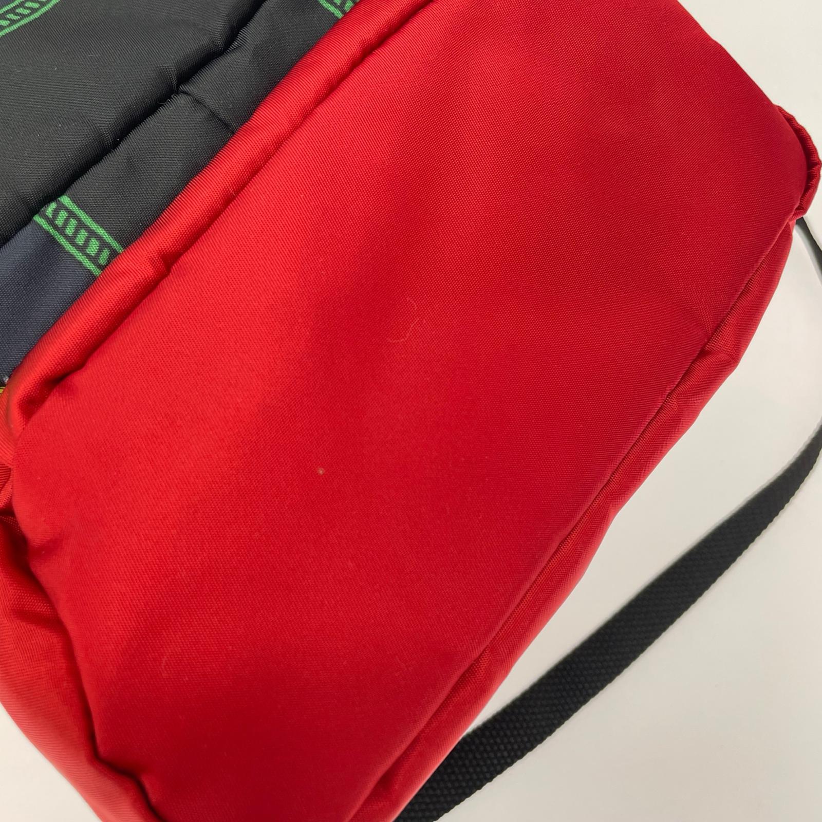 ショルダーバッグ Print drawstring bag 総柄 赤