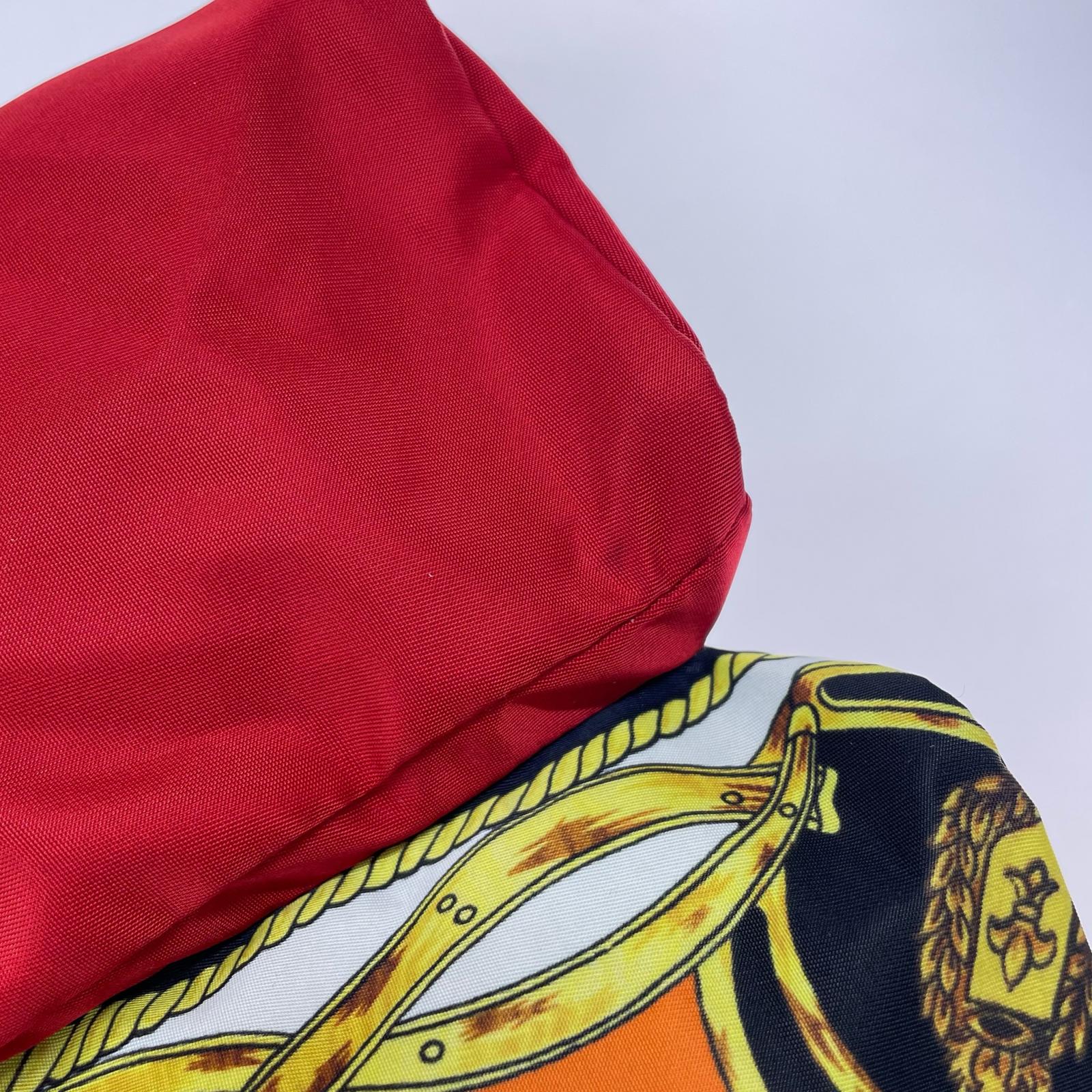 ショルダーバッグ Print drawstring bag 総柄 赤