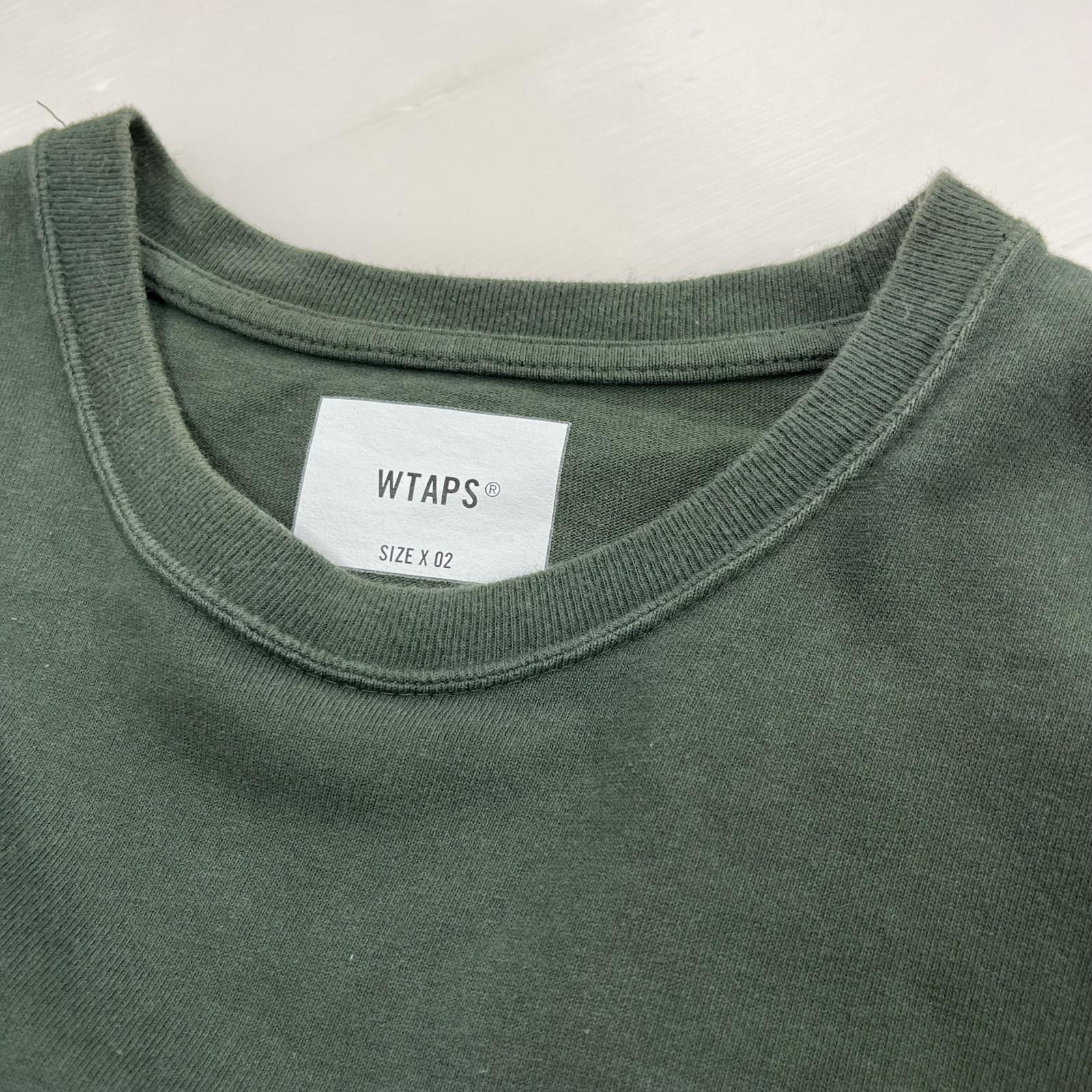 長袖Ｔシャツ WTAPS L/S TEE 232ATDT-CSM06 緑 (02) 2 グリーン
