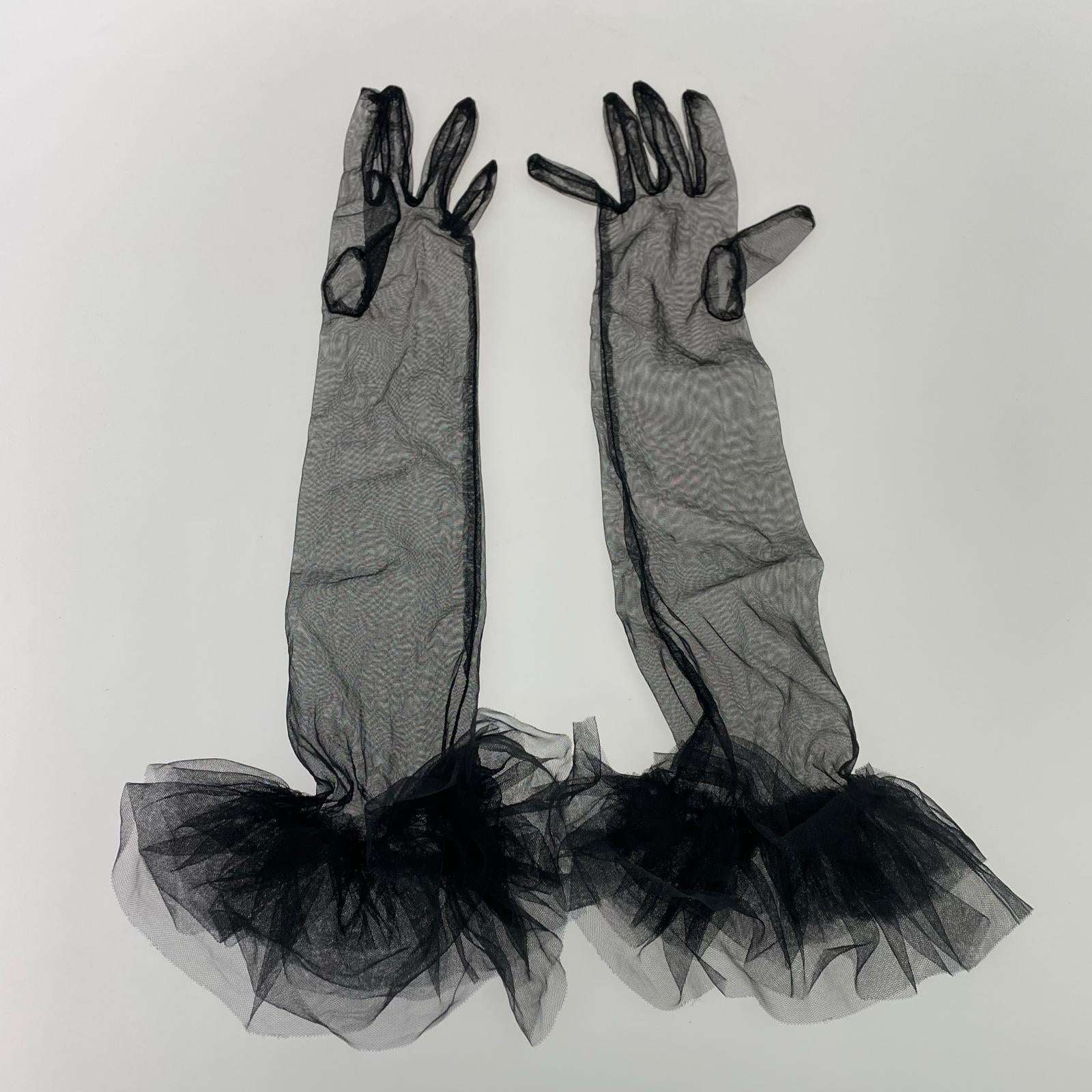 その他アクセサリー VIVIANO ×jurk Tulle Gloves 黒 ブラック