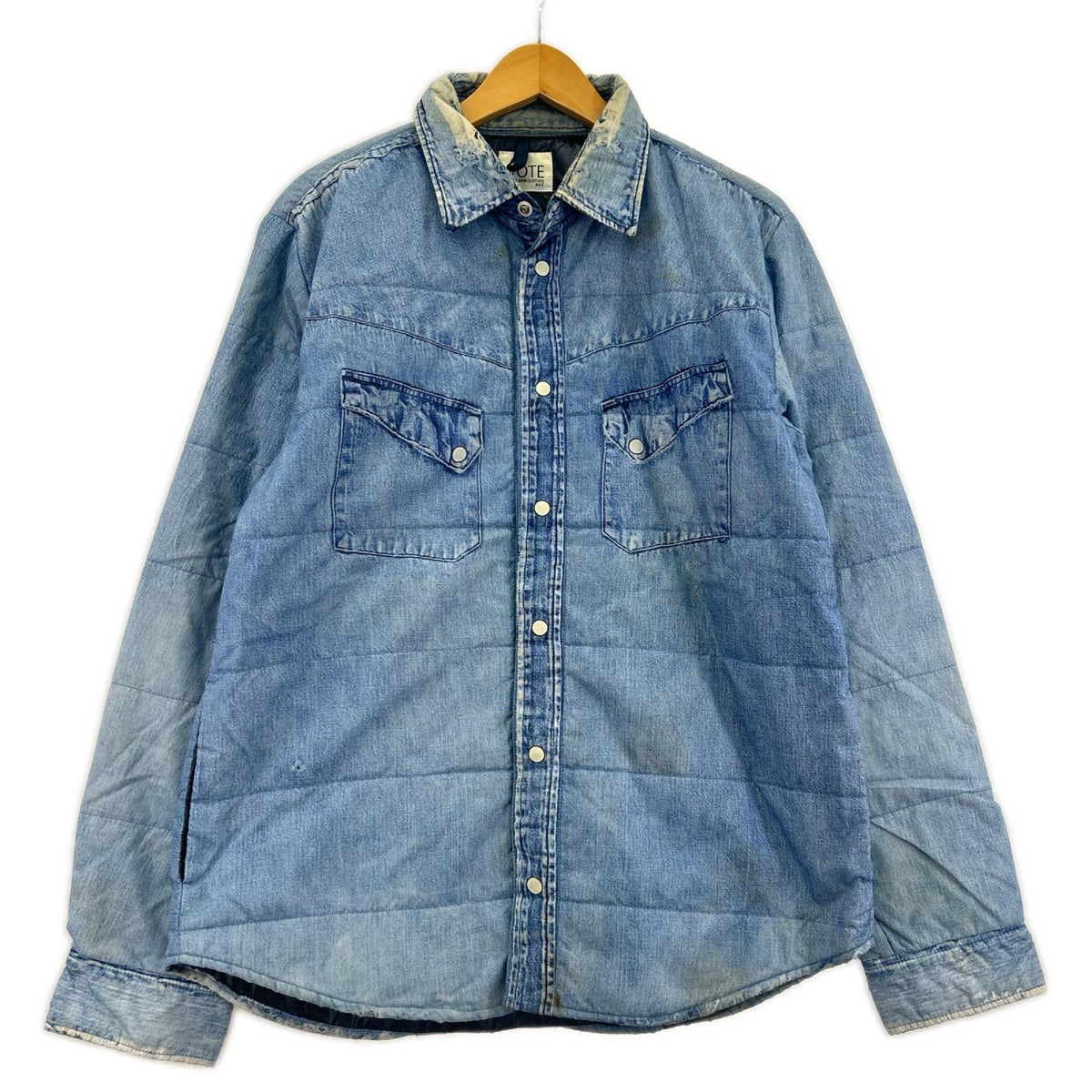 ジャケット × RHC Ron Herman 転写ﾌﾟﾘﾝﾄ ｲﾝﾃﾞｨｺﾞ (L) L ブルー