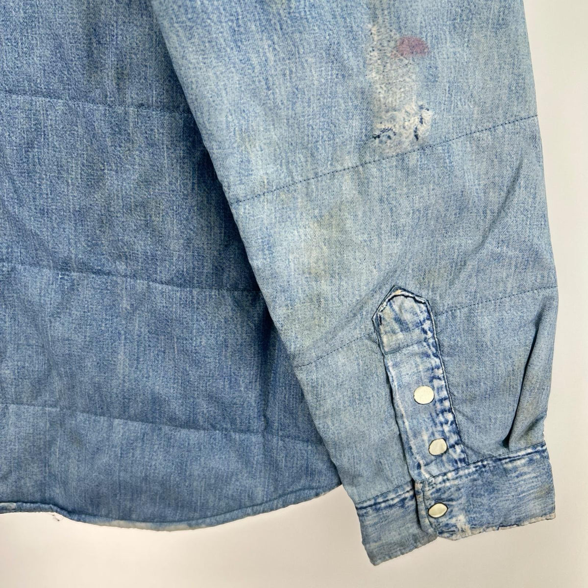 ジャケット × RHC Ron Herman 転写ﾌﾟﾘﾝﾄ ｲﾝﾃﾞｨｺﾞ (L) L ブルー