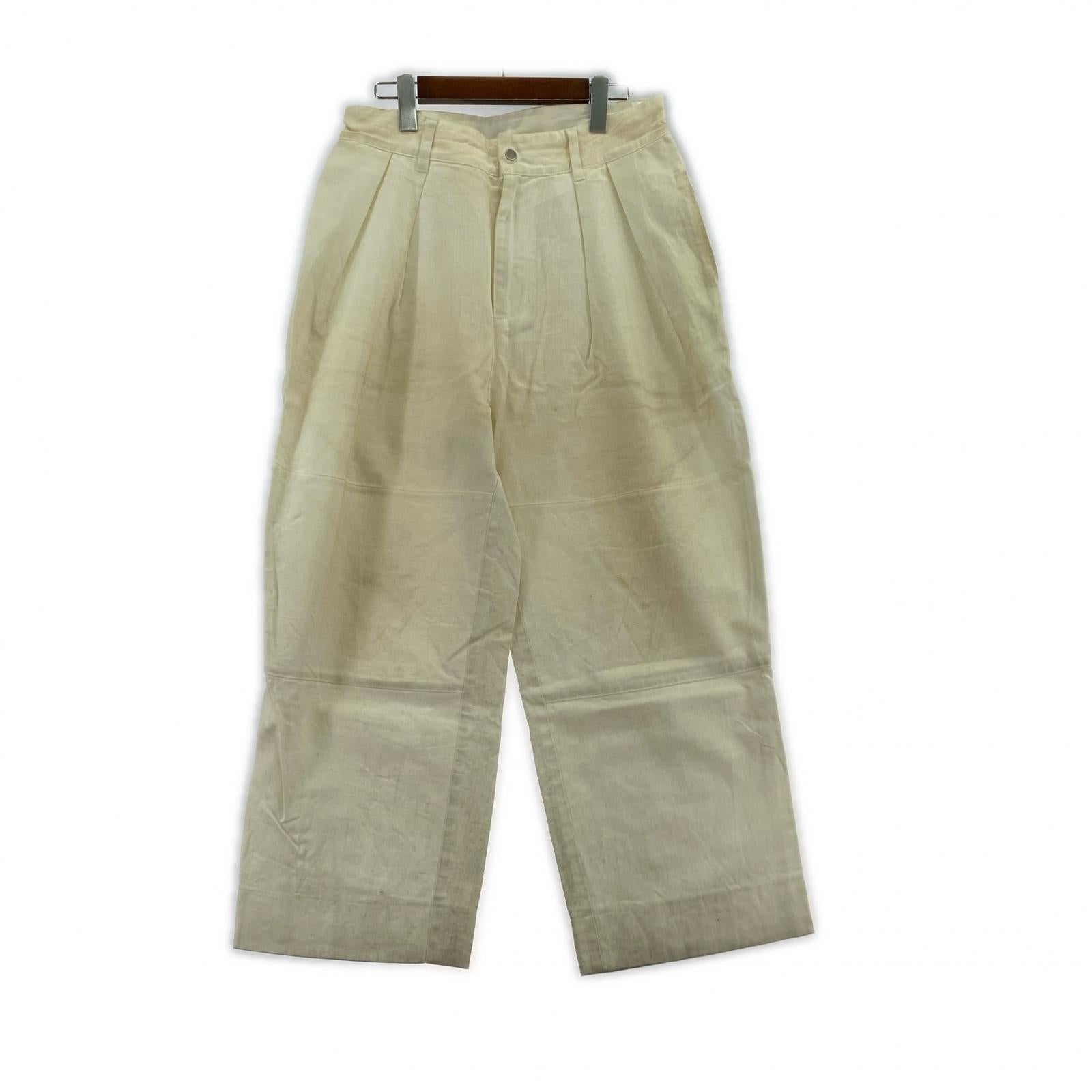 パンツ 2Tack Linen Pant 白 (M) M ブラック
