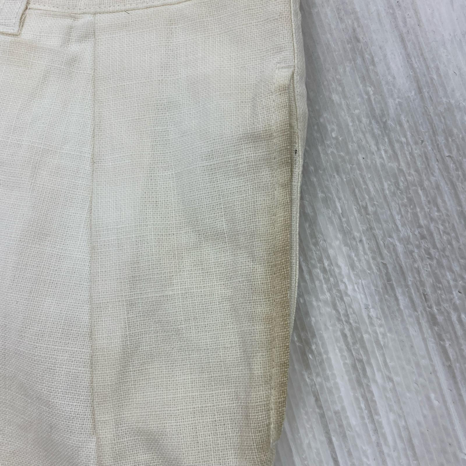 パンツ 2Tack Linen Pant 白 (M) M ブラック