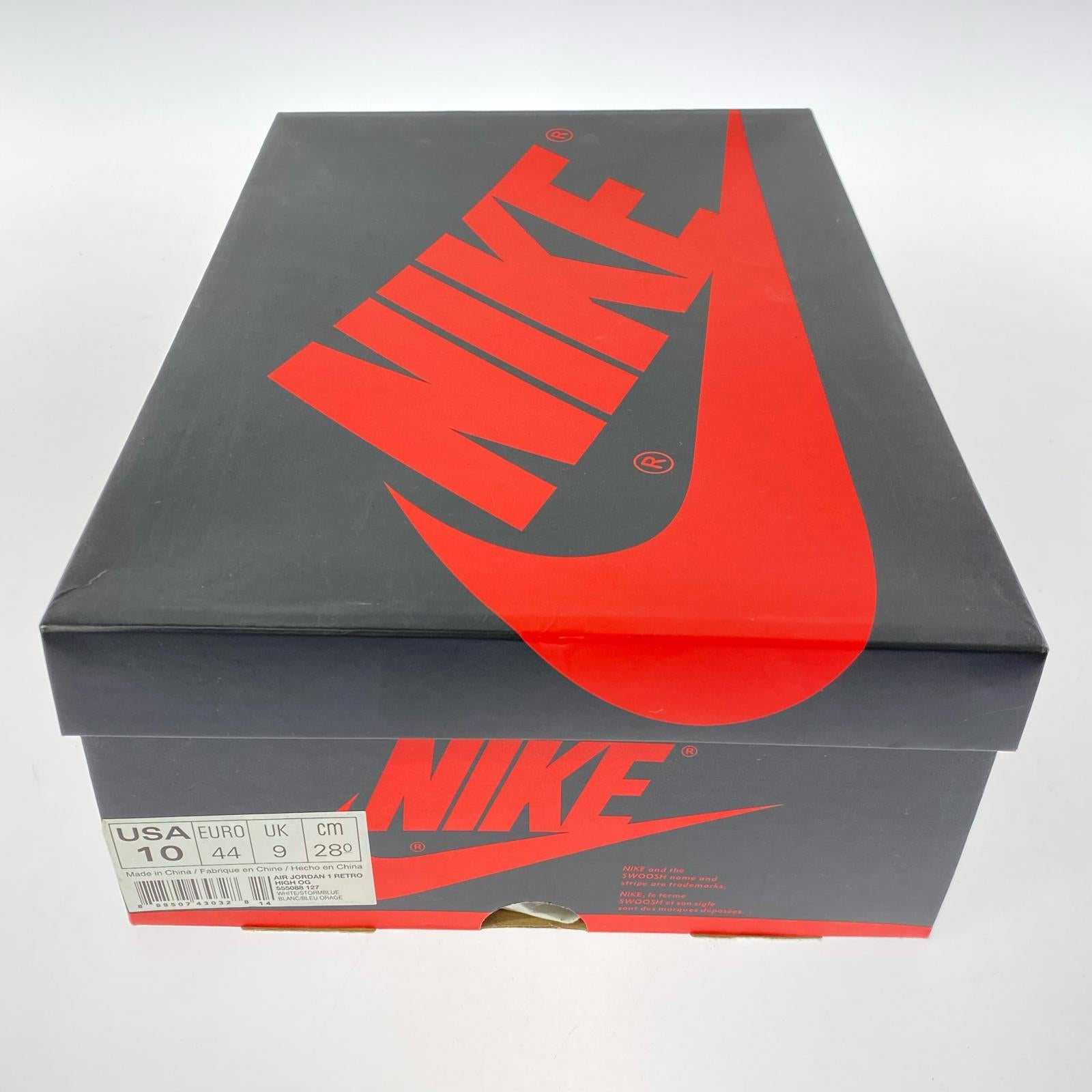 スニーカー AIR JORDAN 1 RETRO HIGH OG STORM BLUE (28.0cm) 28cm (US10 UK9 1/2 EU46) ブルー