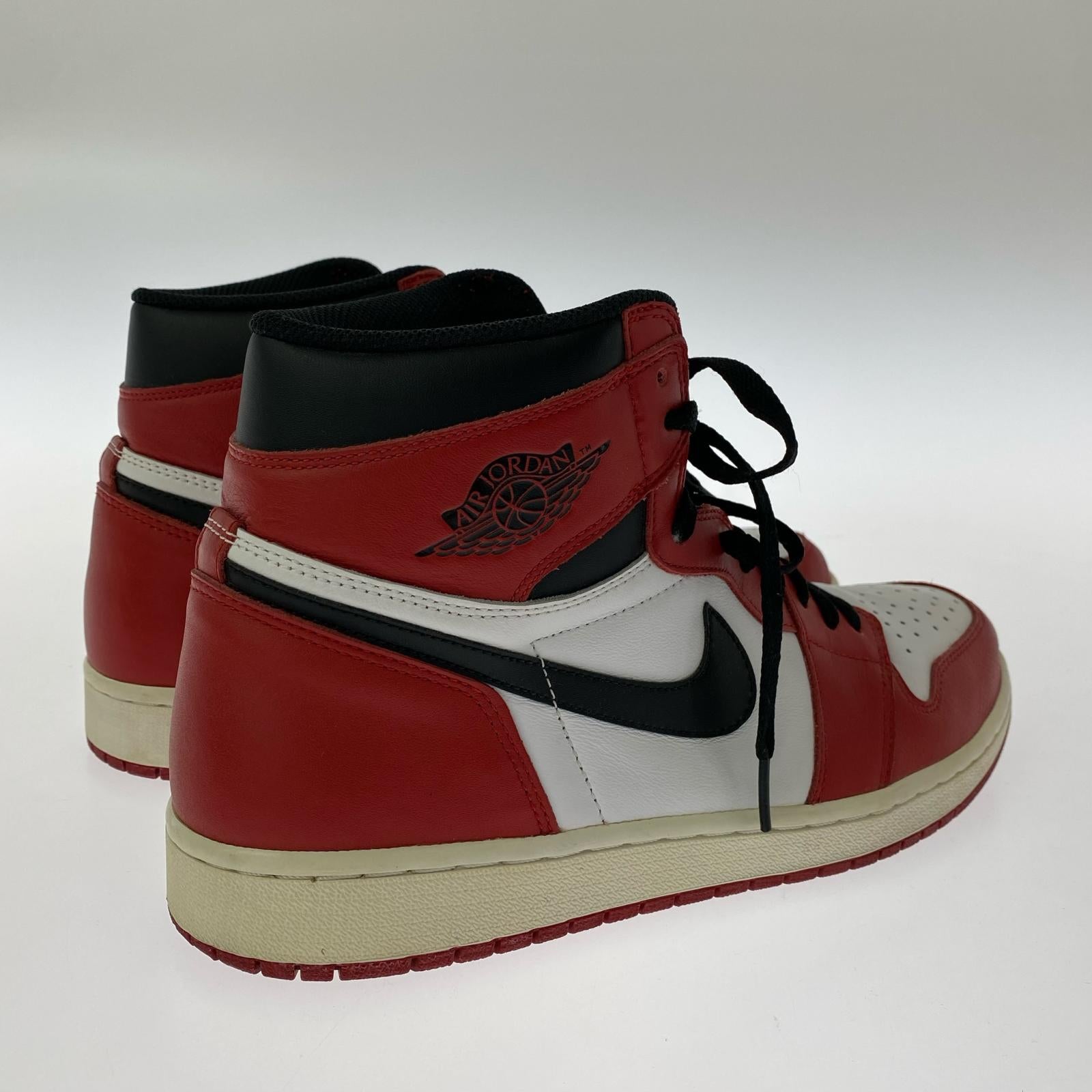 スニーカー AIR JORDAN 1 RETRO HIGH OG CHICAGO 2015 赤白 (30cm) 30cm (US12 UK11 1/2 EU50) レッド