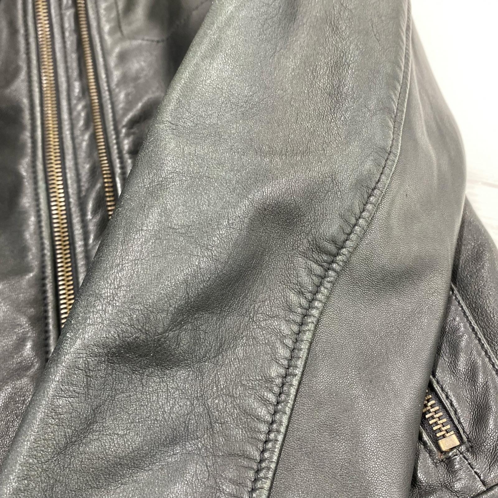 レザージャケット 羊革　黒