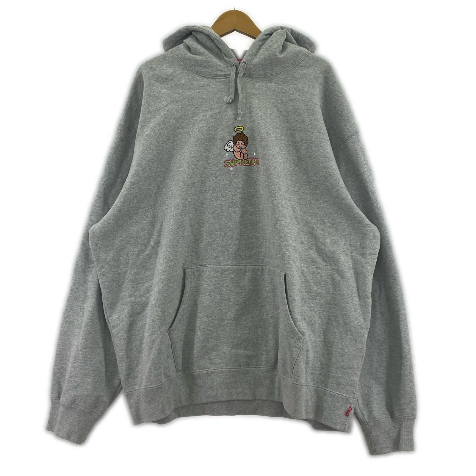 パーカー 22ss Angel Hooded Sweat Shirts グレー