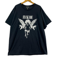 半袖Ｔシャツ MAJOGARY SSｶｯﾄｿｰ FACK YOU 黒（XL） ブラック