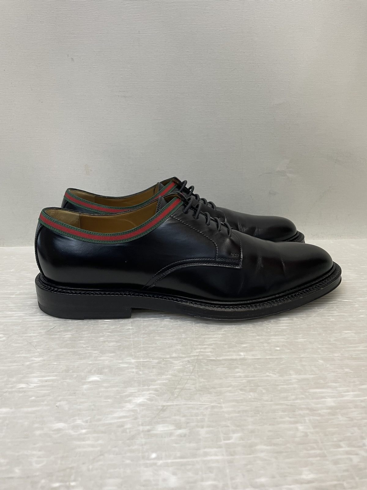 GUCCI シェリーライン レザードレスシューズ 8 1/2 黒