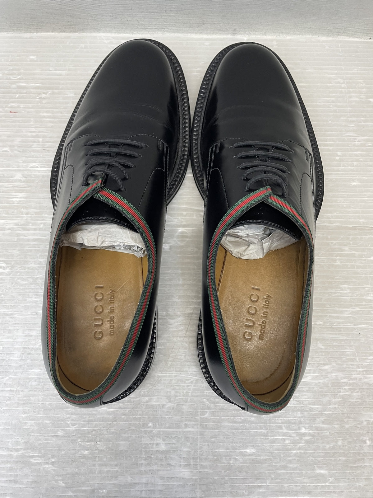 GUCCI シェリーライン レザードレスシューズ 8 1/2 黒