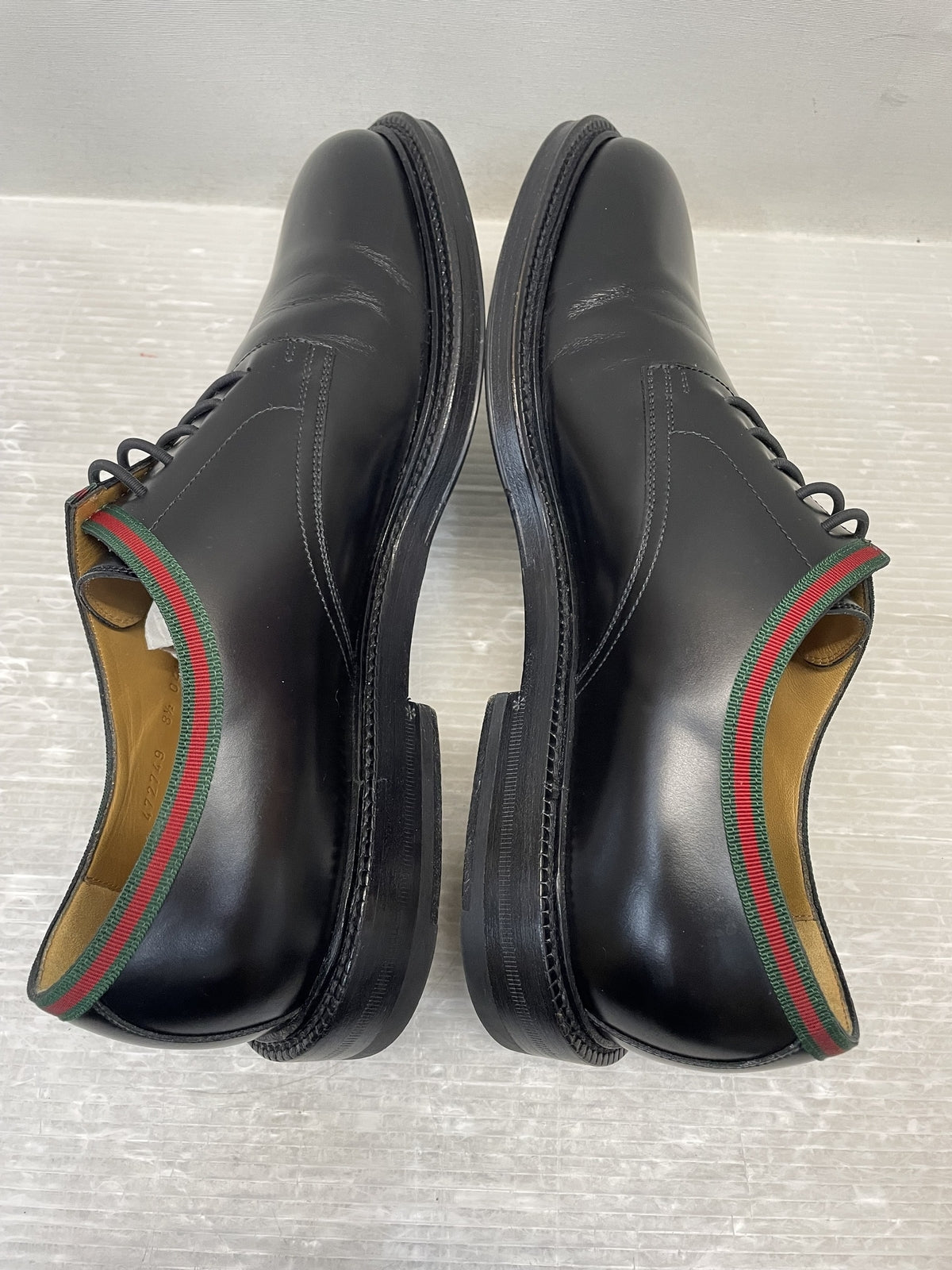 GUCCI シェリーライン レザードレスシューズ 8 1/2 黒