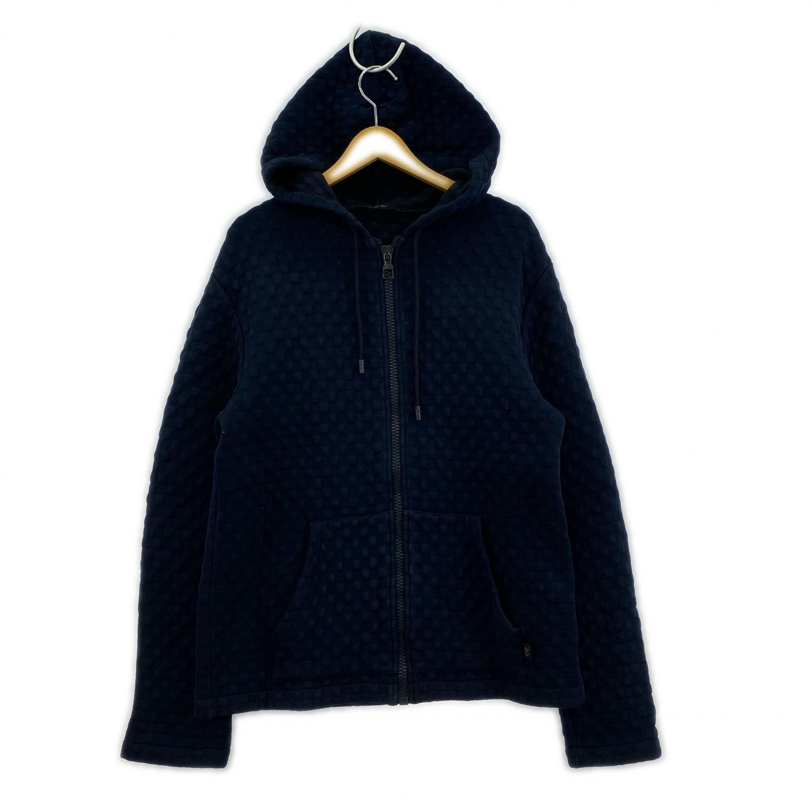 LV　ダミエ ジップアップパーカー スウェット HJY05W