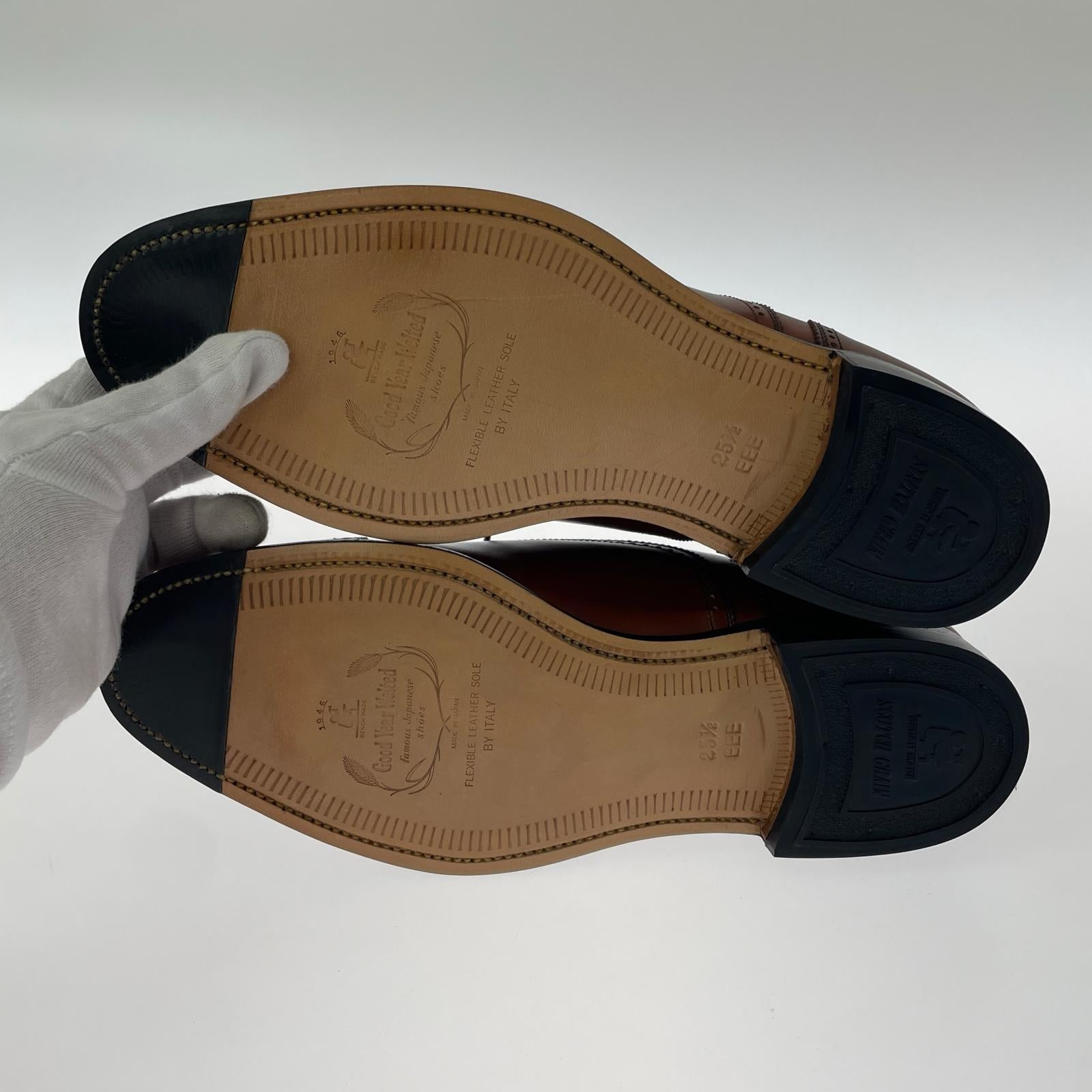 シューズ SCOTCH GRAIN ドレスシューズ ウイングチップ サイズ25 1/2 3E ブラウン