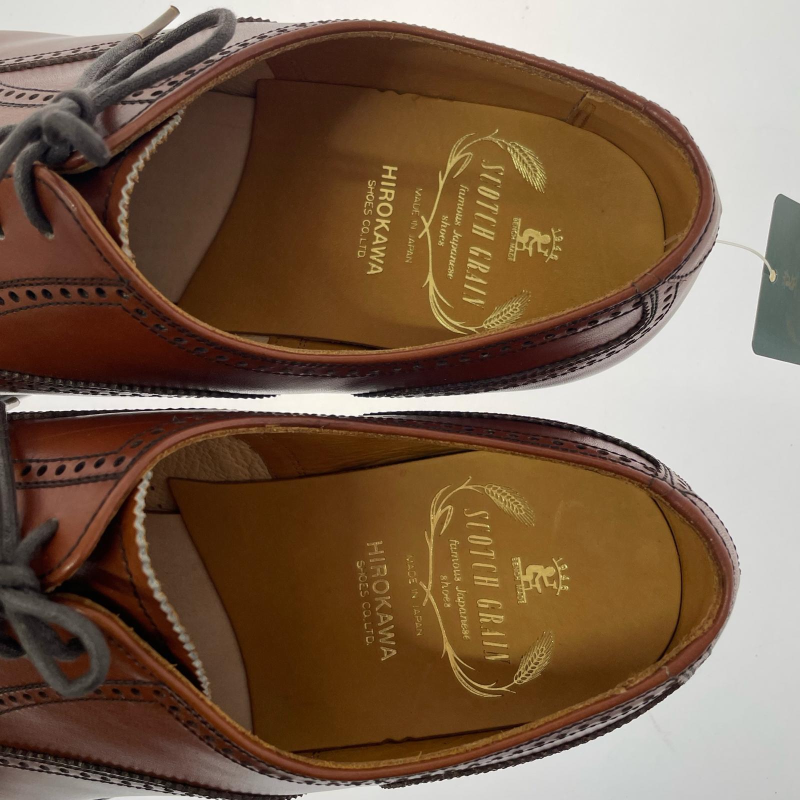 シューズ SCOTCH GRAIN ドレスシューズ ウイングチップ サイズ25 1/2 3E ブラウン
