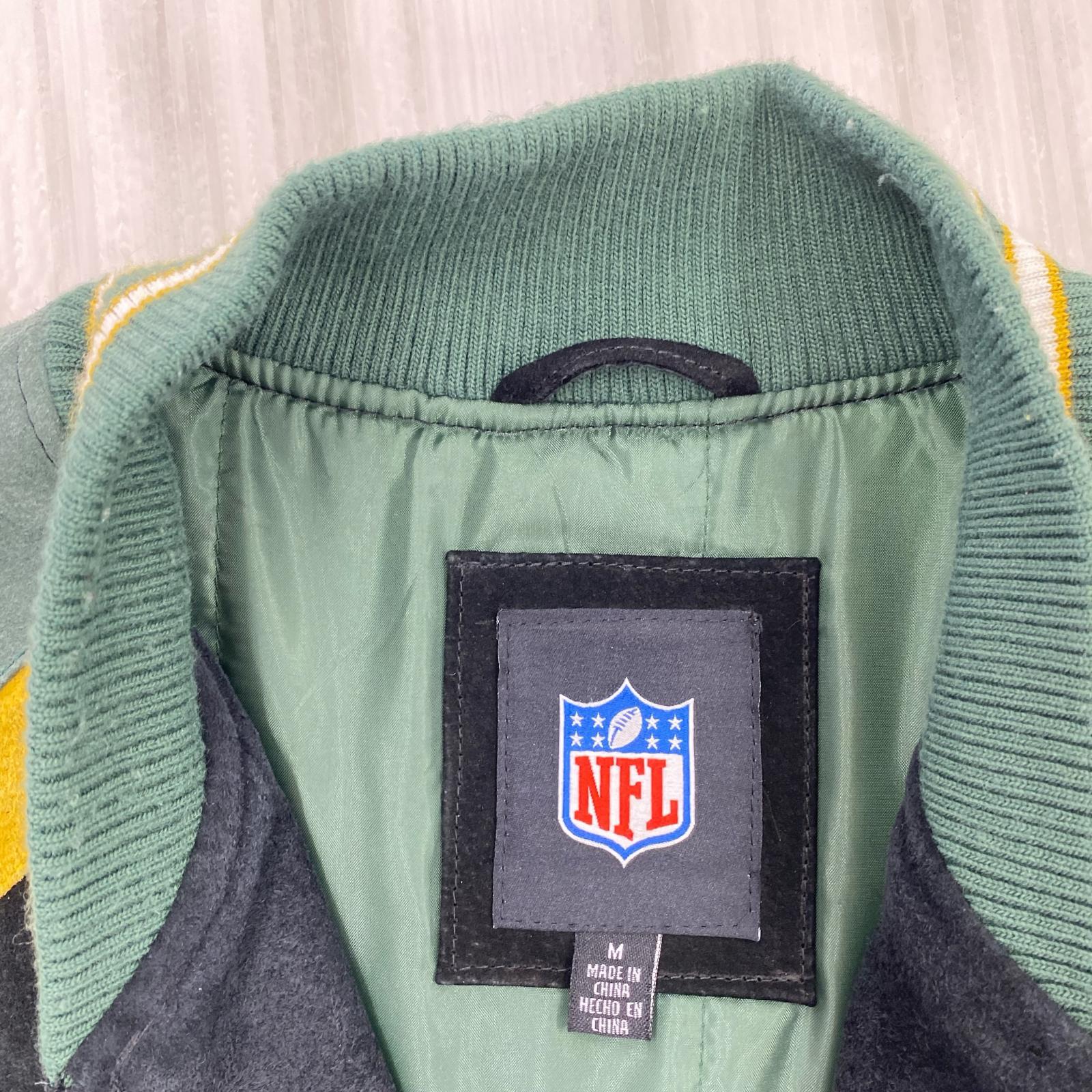 ジャケット NFL Green Bay Packers/レザースタジャン/M M マルチカラー