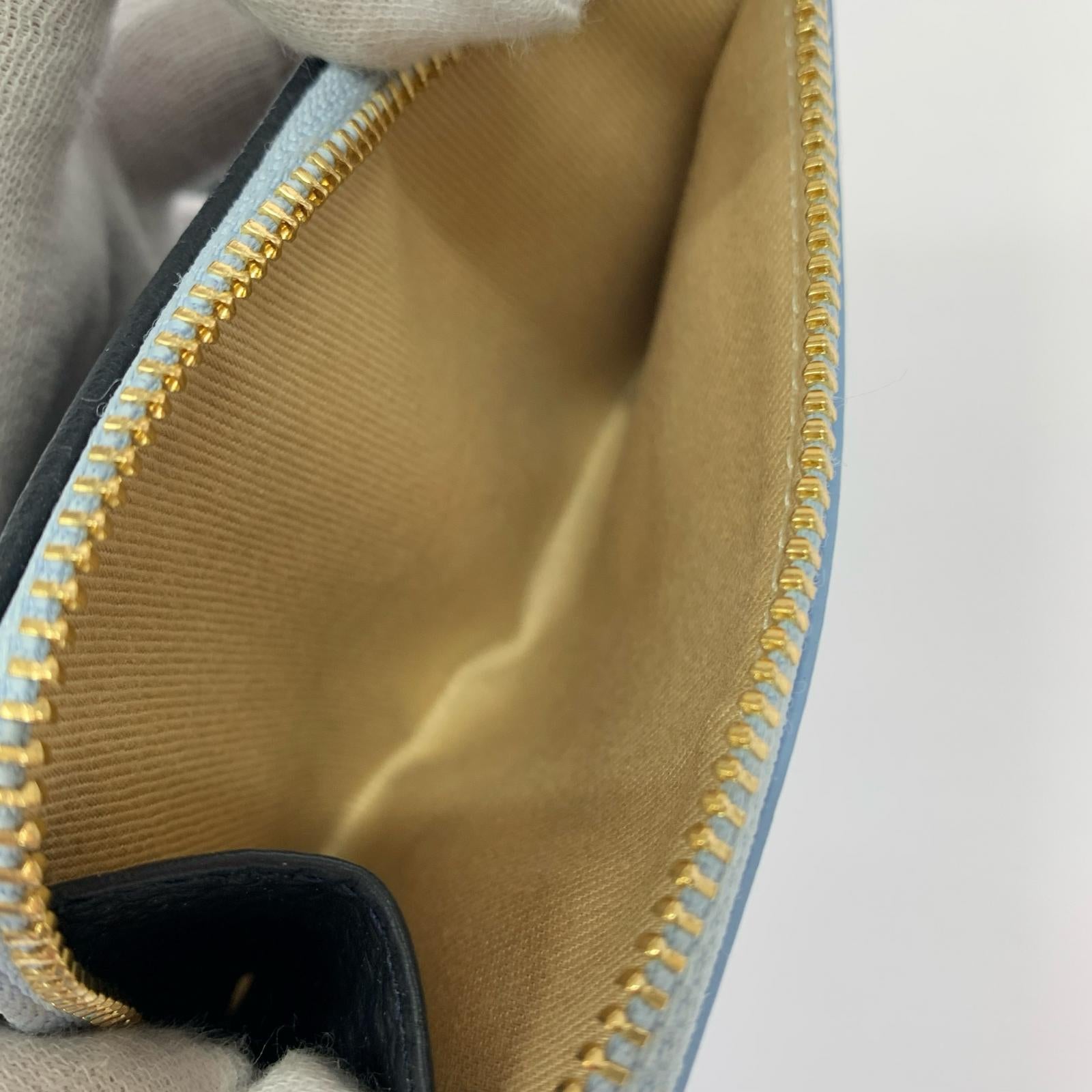 コンパクトウォレット Kマーク 二つ折り財布 BLU ブルー