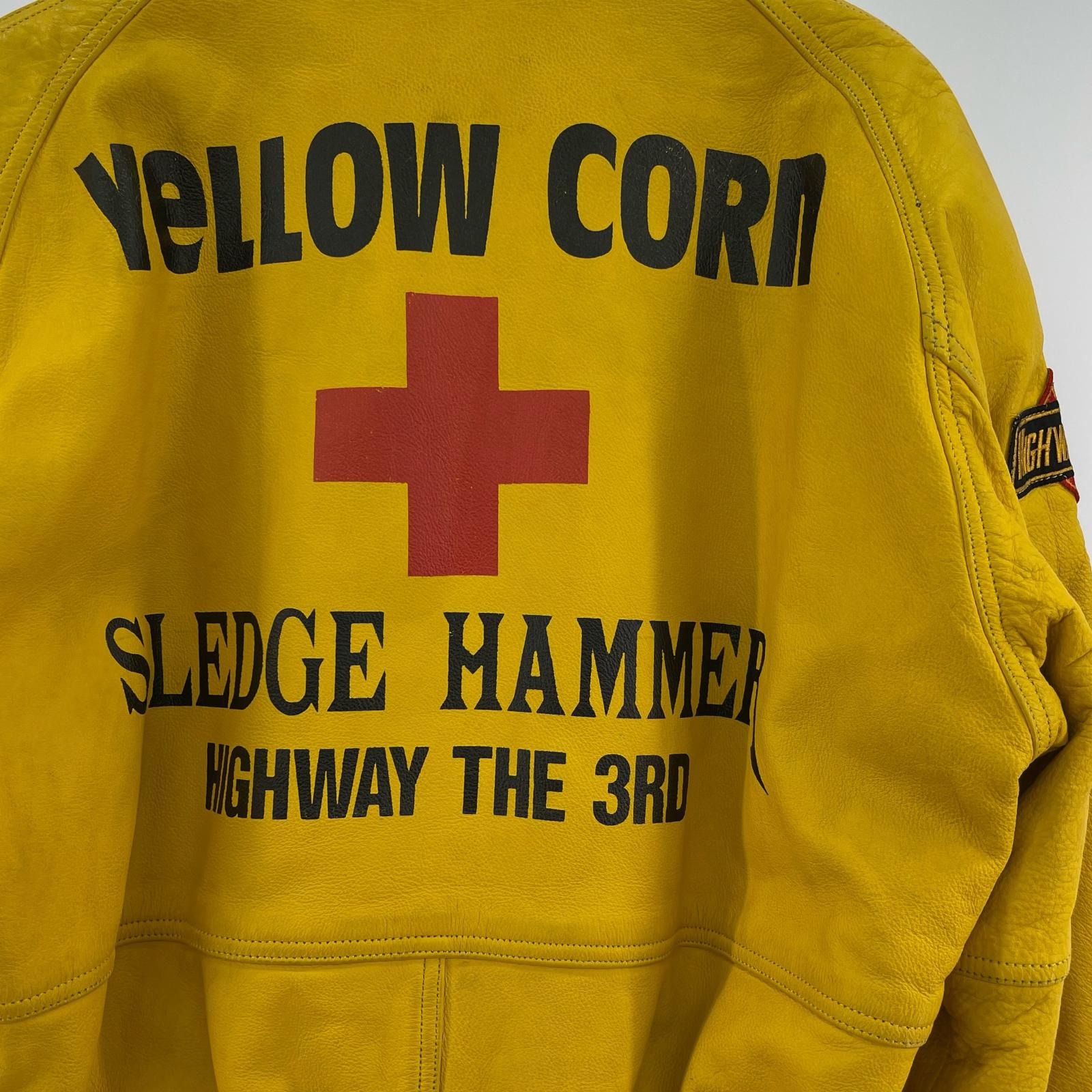 レザージャケット YELLOW CORN SLEDGE HAMMER レザージャケット(L) 黄 L イエロー