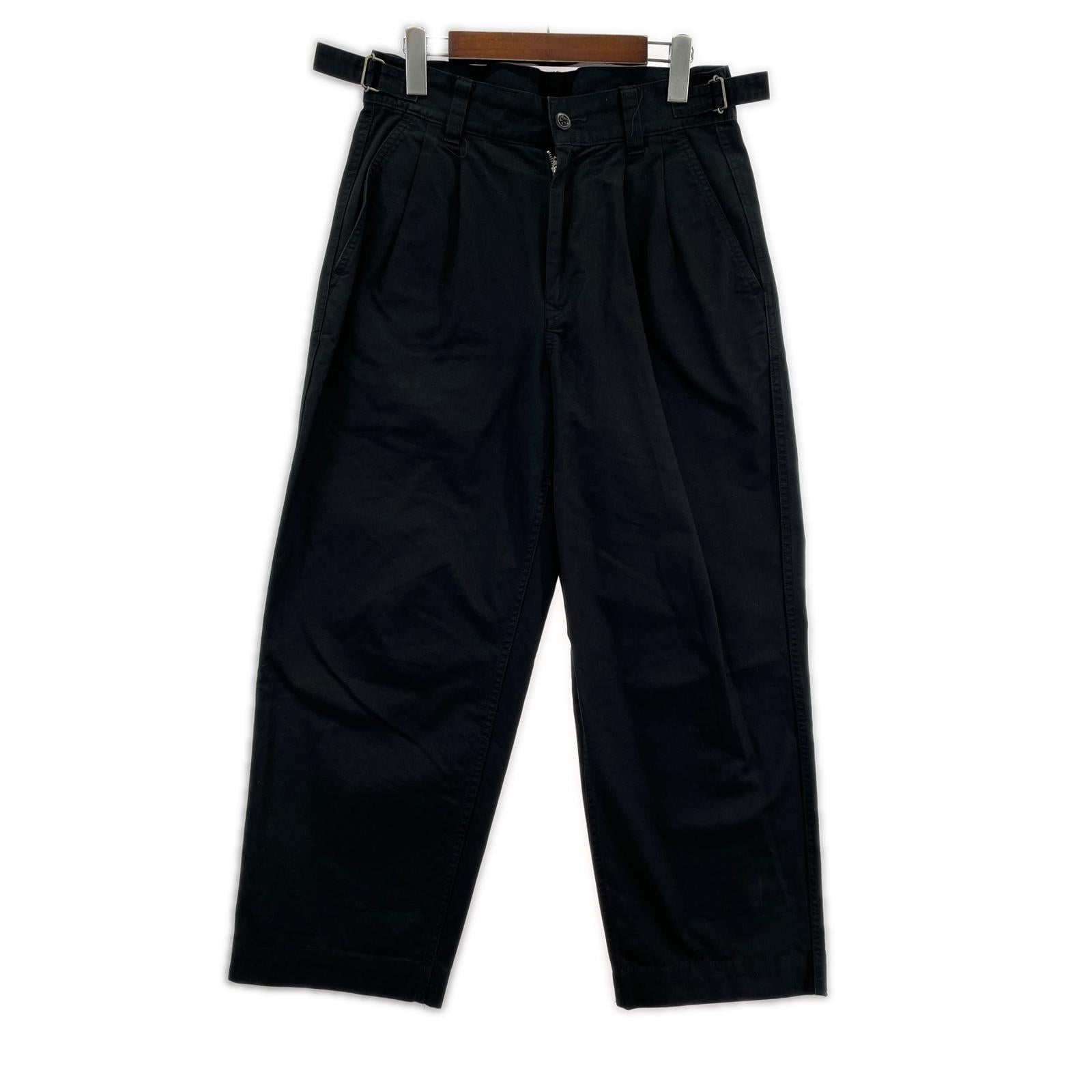 パンツ WASHED CHINO COTTON (S) S ブラック