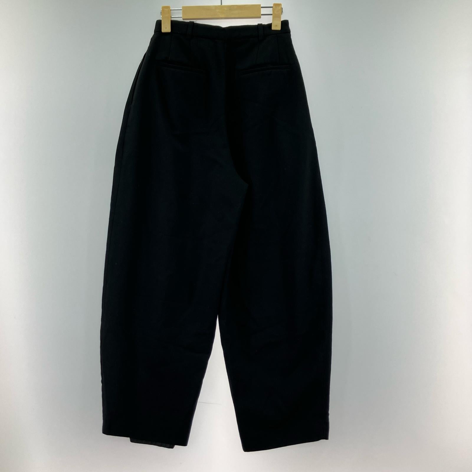 パンツ louren tuck cocoon pants S ブラック