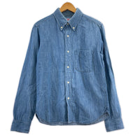 長袖シャツ JELADO シャンブレーシャツ 青 (M) M