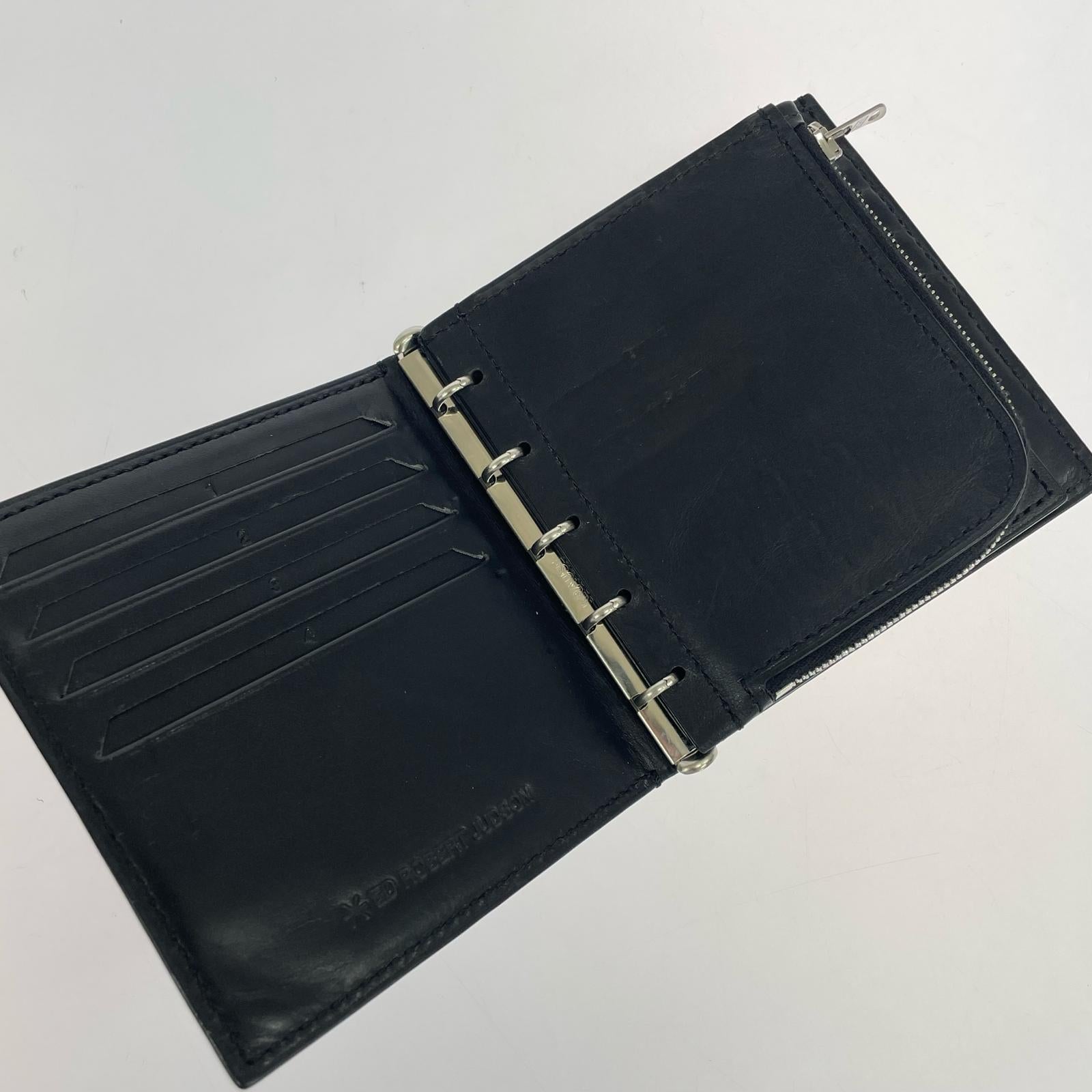 コンパクトウォレット ED ROBERT JUDSON Binder Half Wallet 黒 ブラック
