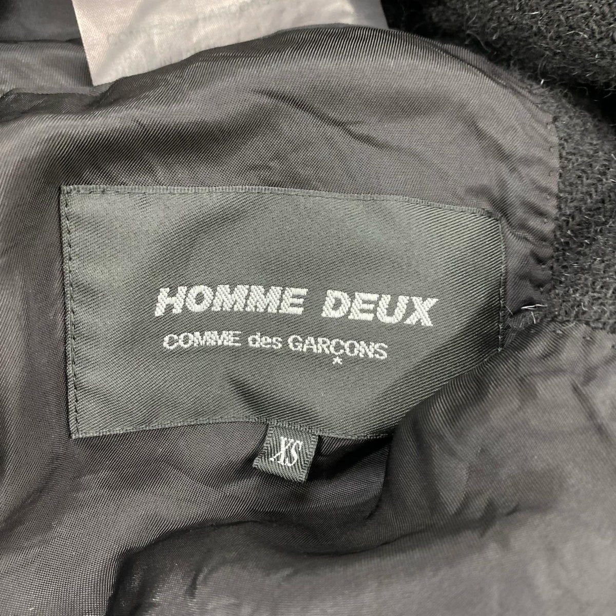 テーラードジャケット HOMME DEUX ｳｰﾙ 2B 黒 (XS) SS ブラック