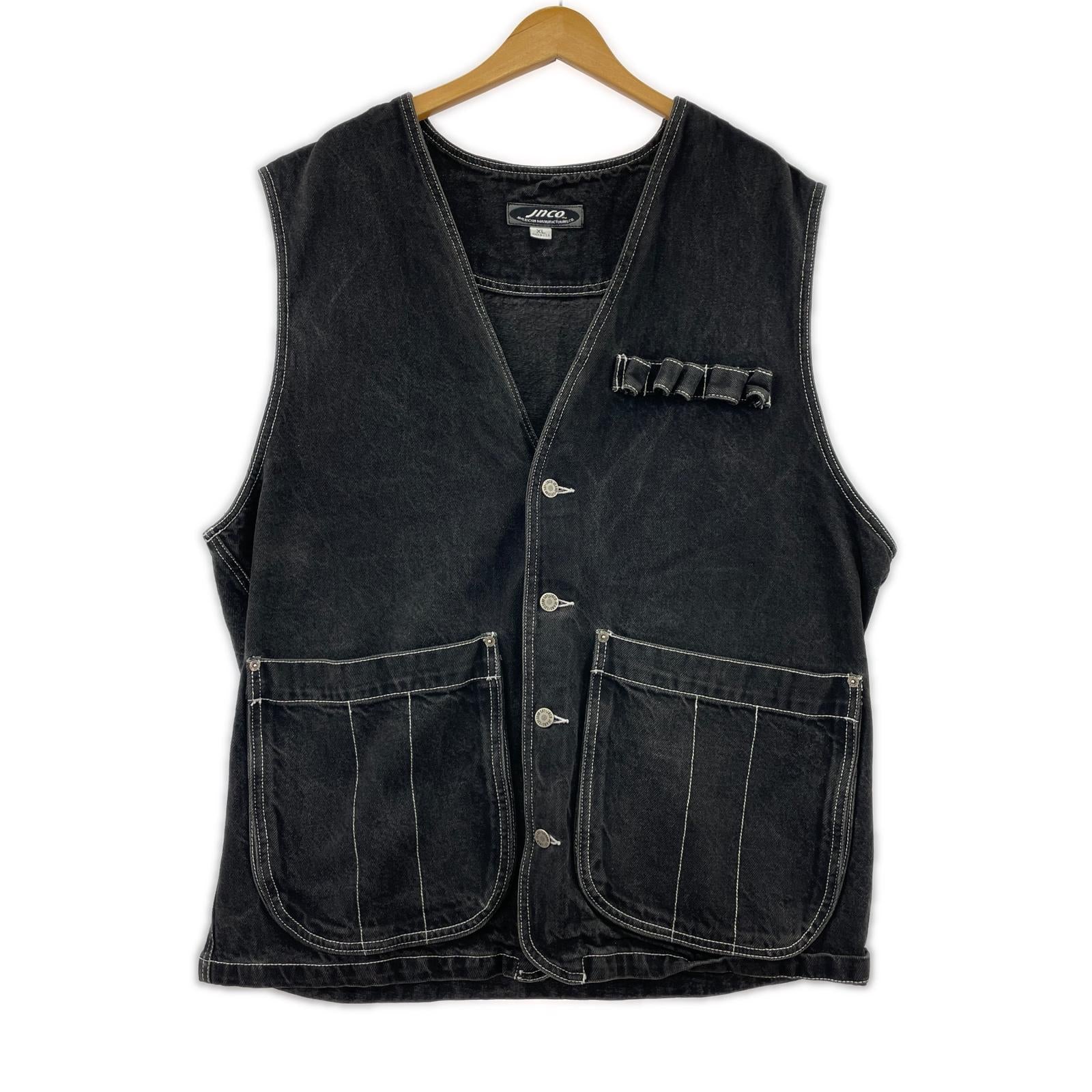 長袖シャツ JNCO デニムベスト BLK