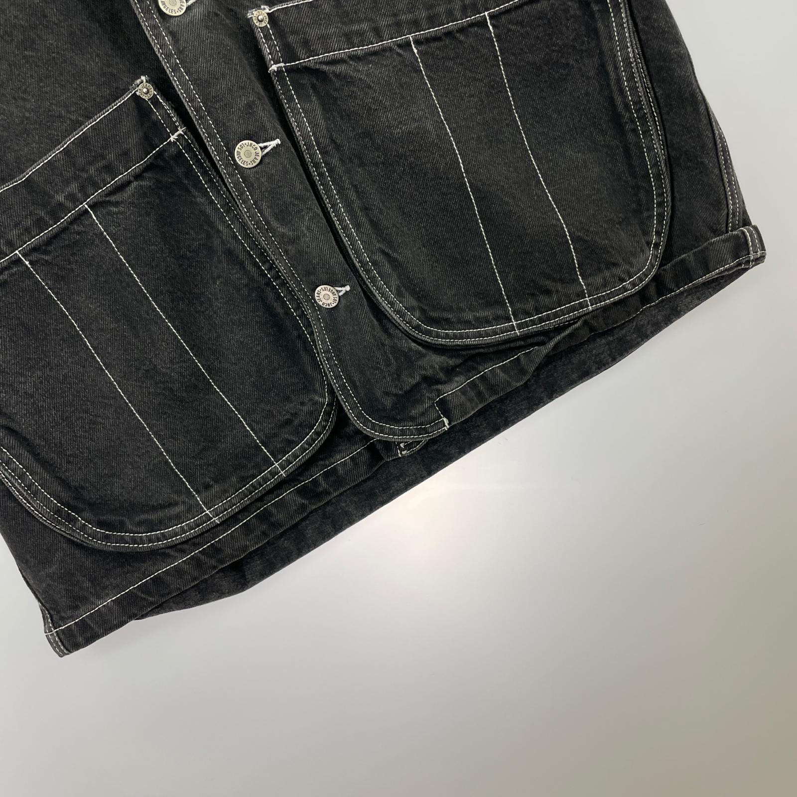 長袖シャツ JNCO デニムベスト BLK