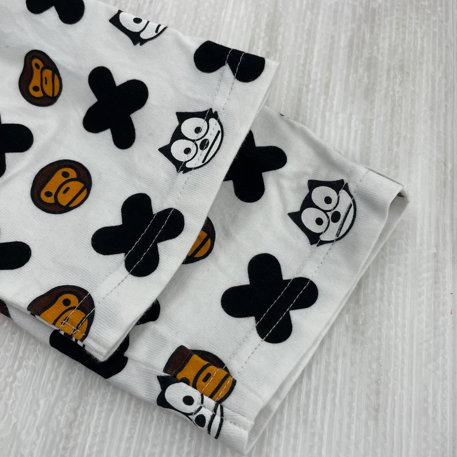 長袖Ｔシャツ BABY MILO × FELIX THE CAT ラグラン　XS ブラック
