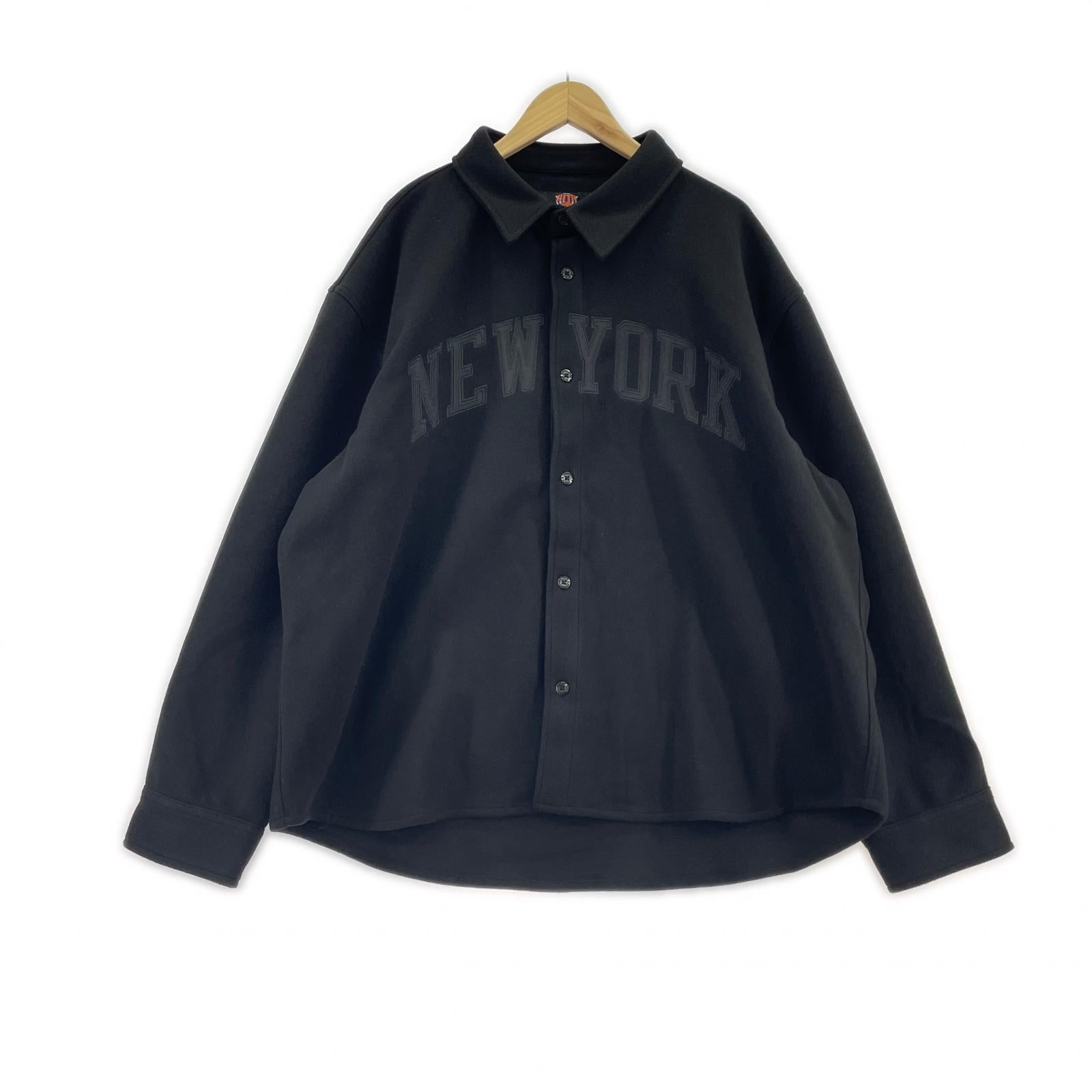 ジャケット New Youk Knicks Felted Apollo Shirt L ブラック