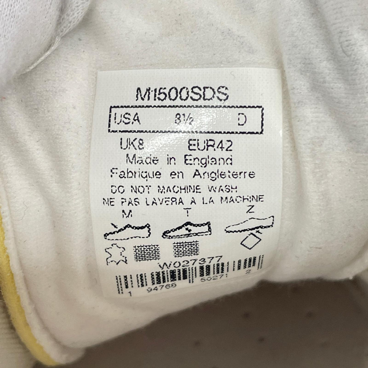 スニーカー NEW BALANCE M1500SDS ﾍﾞｰｼﾞｭ (US8.5) ベージュ
