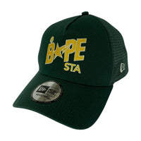 キャップ BAPE STA ロゴ メッシュ 緑 グリーン