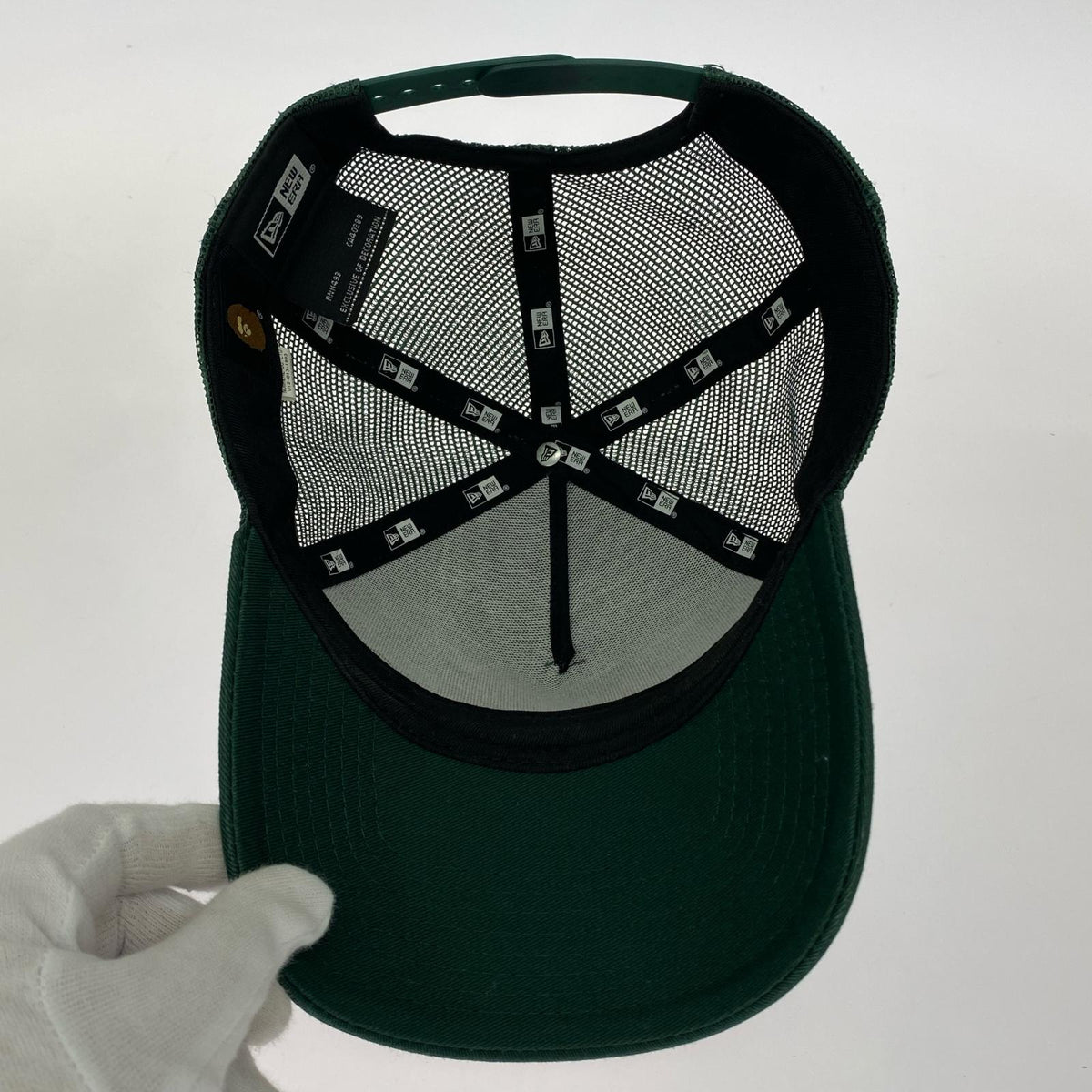 キャップ BAPE STA ﾛｺﾞ ﾒｯｼｭ 緑 グリーン