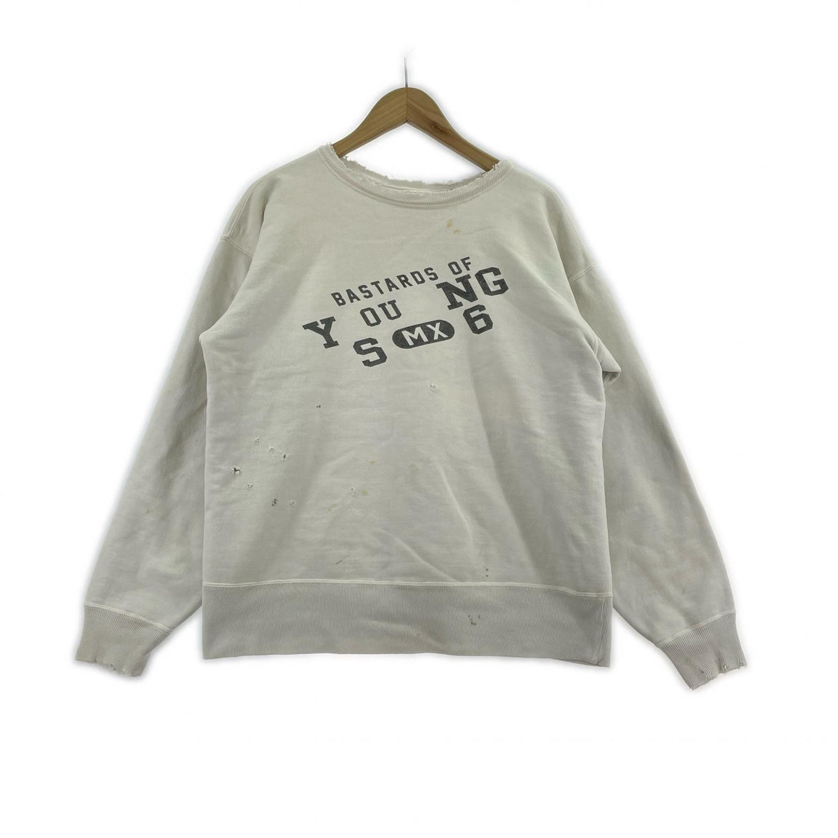 スウェット BJ CREW NECK SWEAT YOUNG S WHT S ホワイト