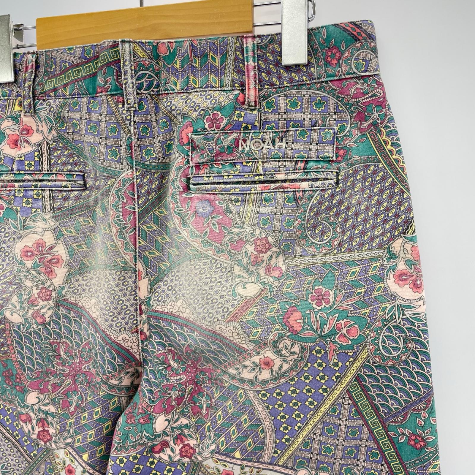 パンツ ｽﾄﾚｰﾄﾀｯｸﾊﾟﾝﾂ ﾍﾟｲｽﾞﾘｰ柄 (W30) 30 マルチカラー