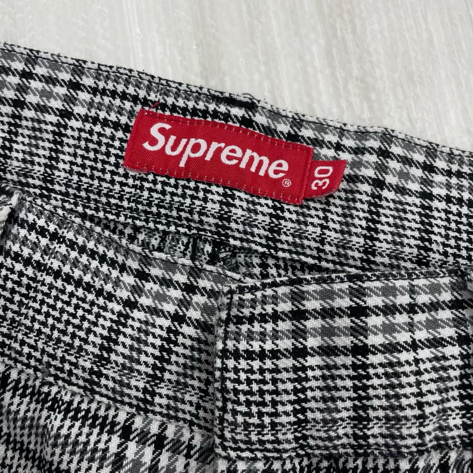 パンツ 18SS WORK PANT GREY PLAID (W32) 30