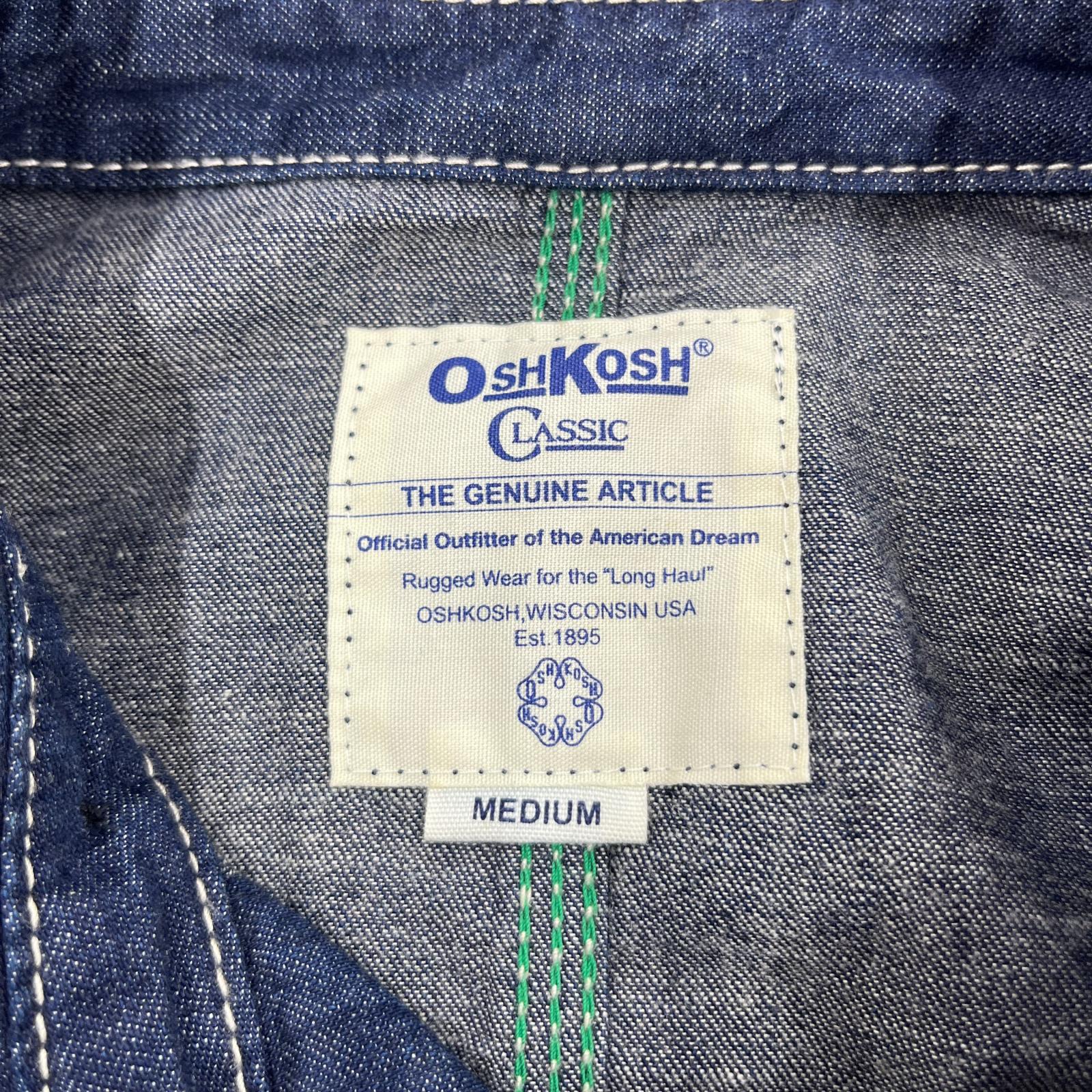 デニムジャケット OSHKOSH カバーオール インディゴ (M) M ネイビー