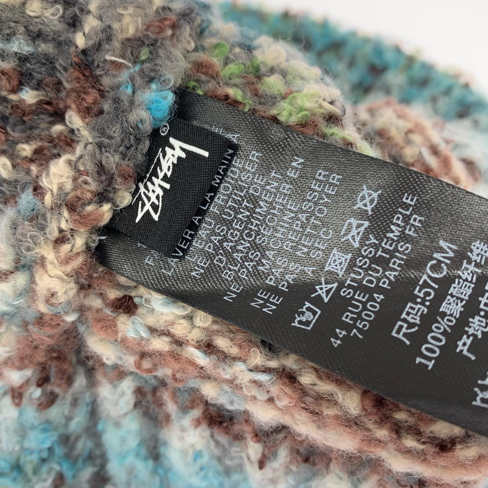 ニットキャップ TEXTURED YARN SKULLCAP マルチカラー マルチカラー