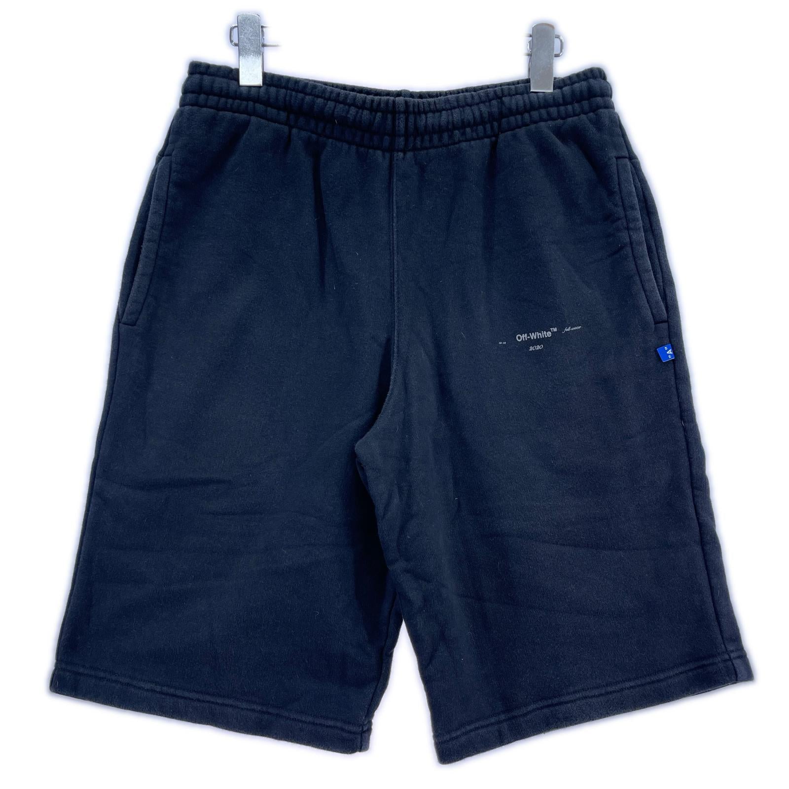 ショートパンツ OFF-WHITE Half sweatpants OMCI006E19E30003 黒 (M) M ブラック