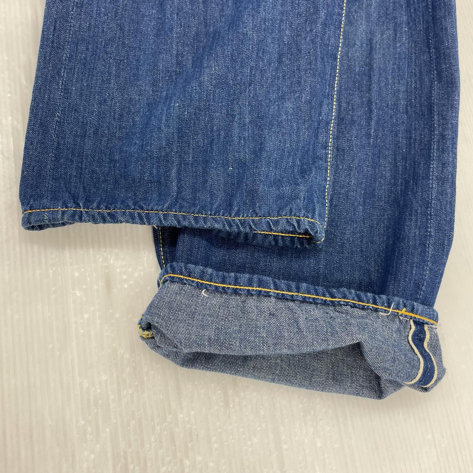 デニムパンツ 0002 黄耳 w34 シンチバック 赤カモメ 34 ブルー