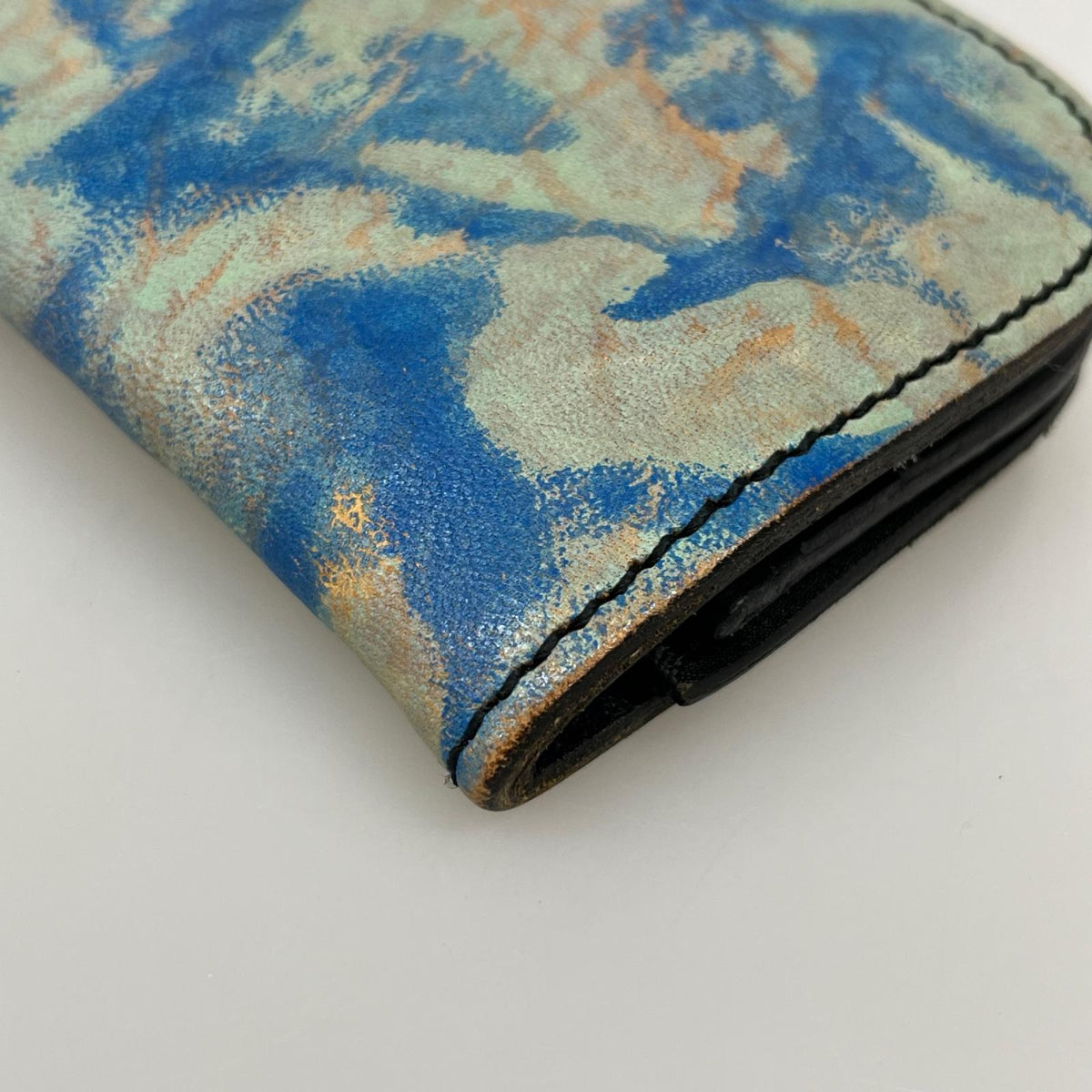 長財布 ど根性ウォレット ブルー