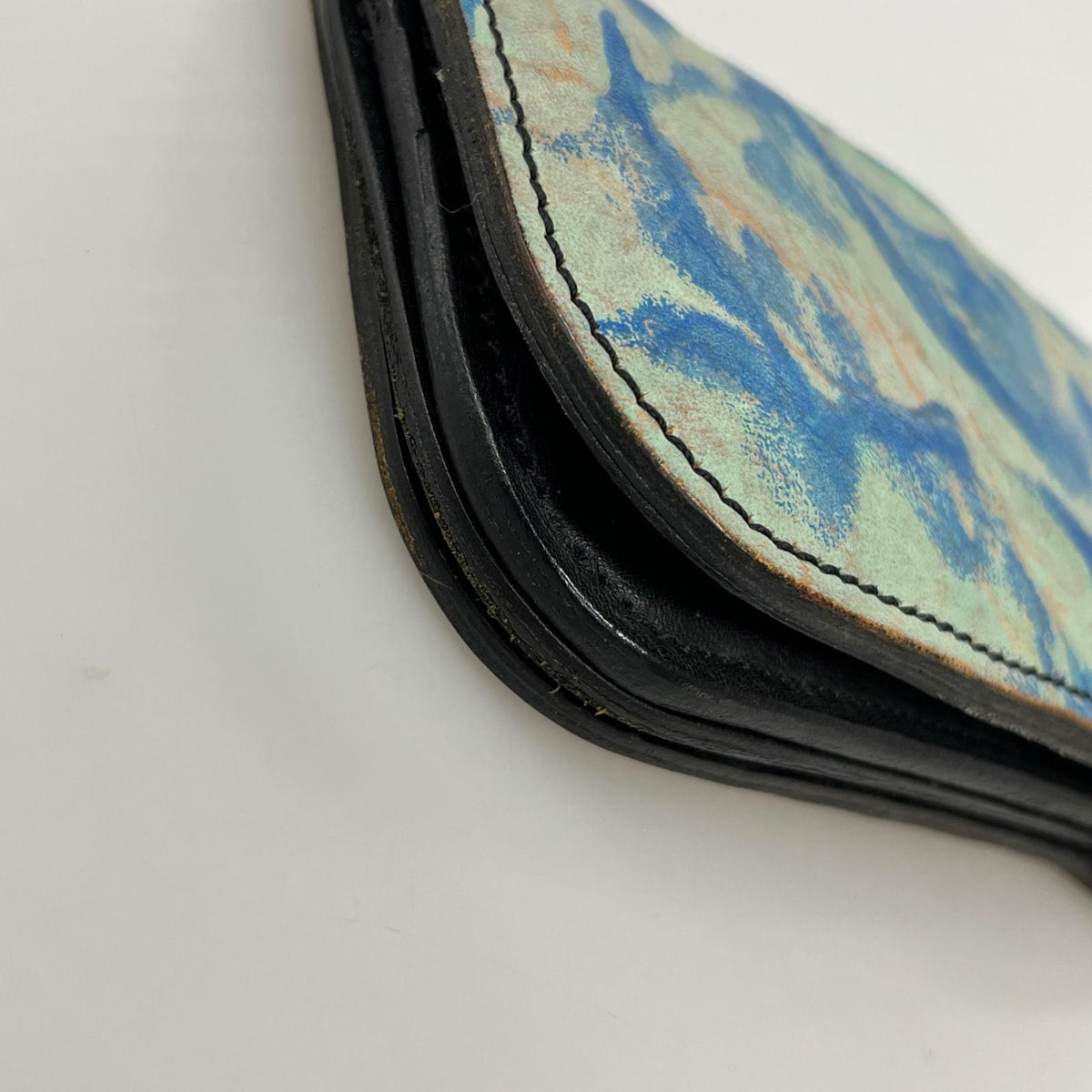 長財布 ど根性ウォレット ブルー